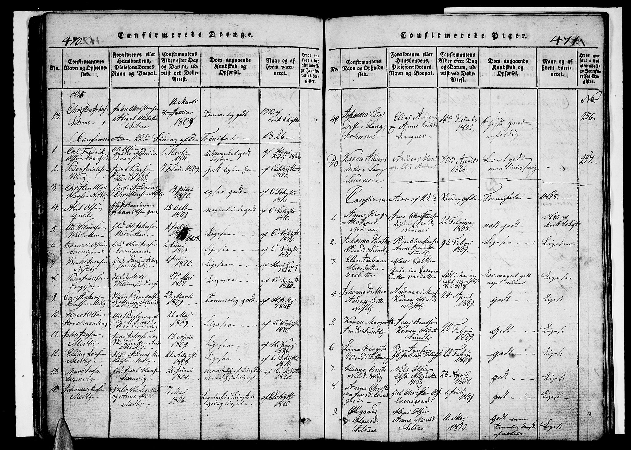 Ministerialprotokoller, klokkerbøker og fødselsregistre - Nordland, SAT/A-1459/847/L0676: Parish register (copy) no. 847C04, 1821-1853, p. 470-471
