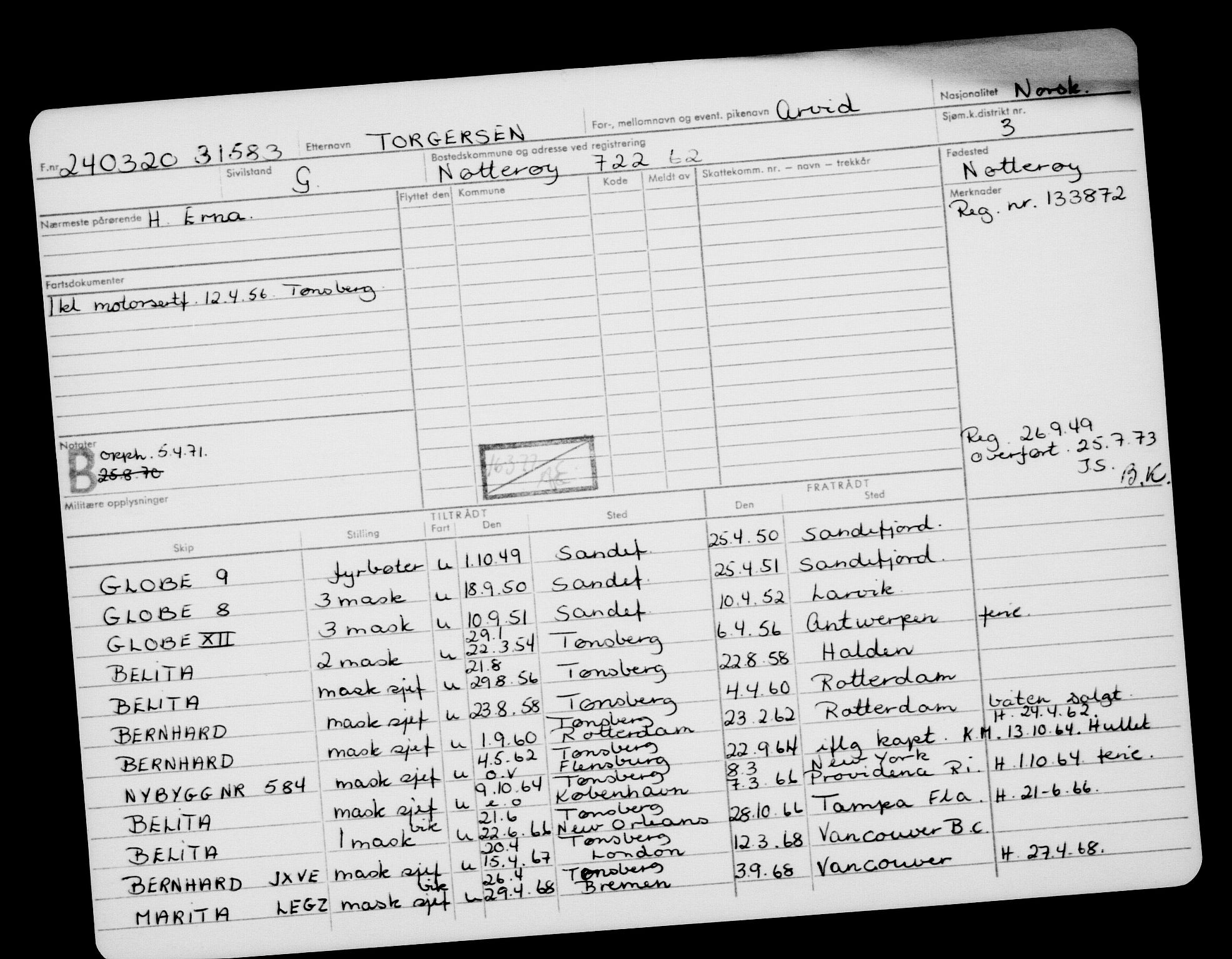 Direktoratet for sjømenn, AV/RA-S-3545/G/Gb/L0178: Hovedkort, 1920, p. 587