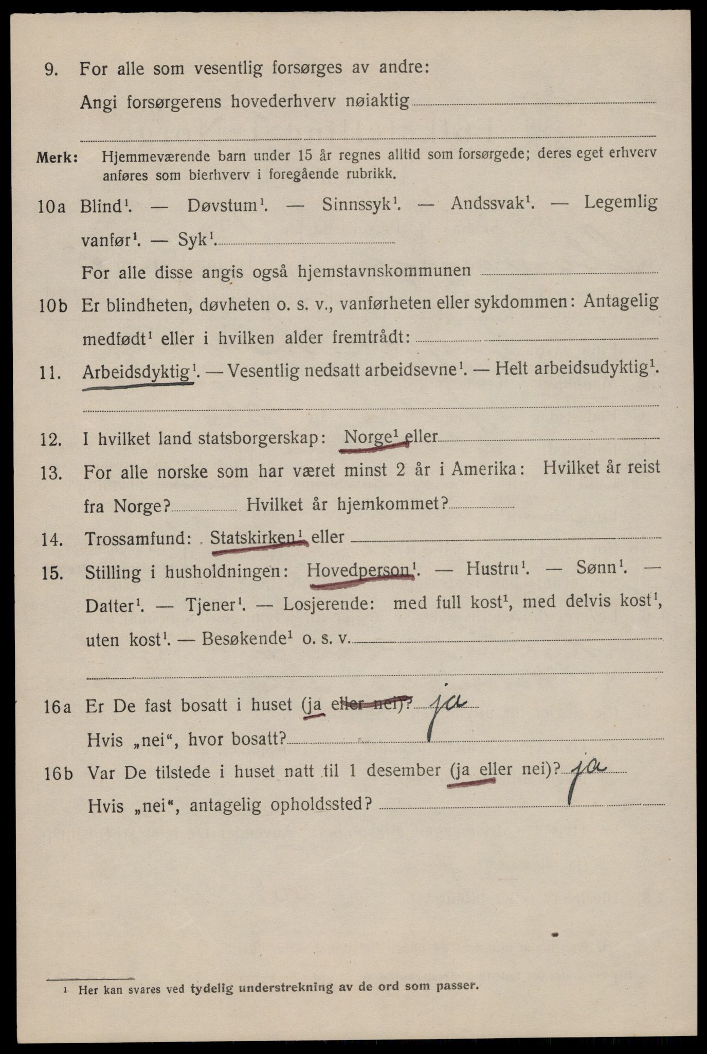 SAST, 1920 census for Stavanger, 1920, p. 94735