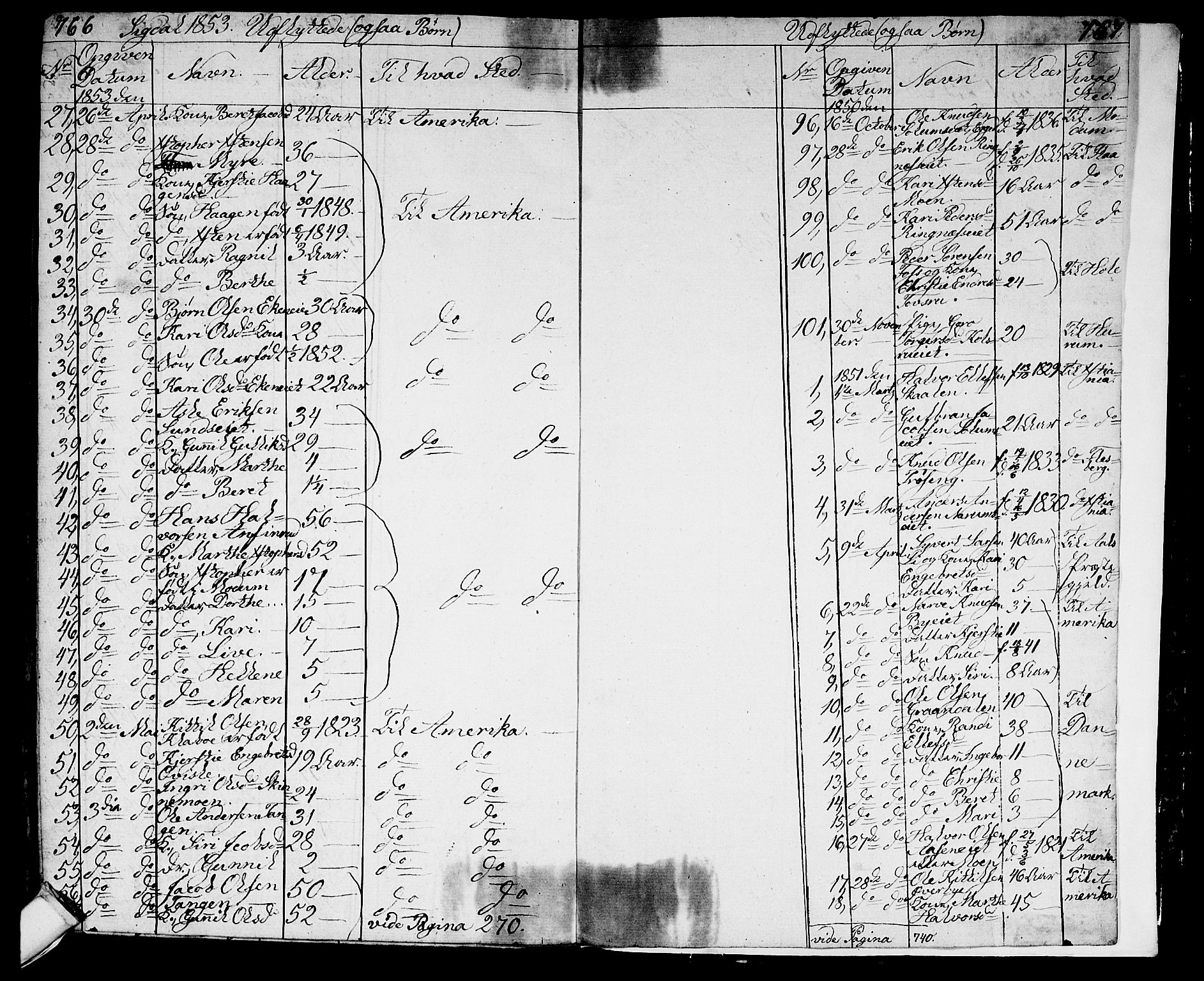 Sigdal kirkebøker, AV/SAKO-A-245/G/Ga/L0002: Parish register (copy) no. I 2, 1835-1856, p. 766-767