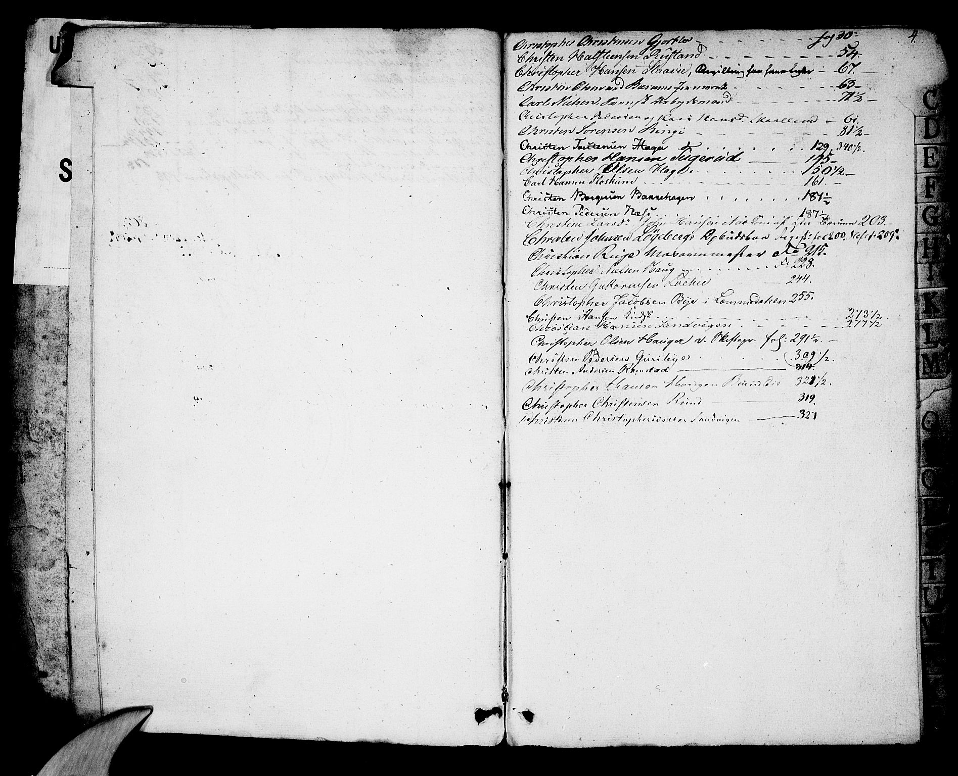 Aker sorenskriveri, SAO/A-10895/H/Hc/Hcb/L0002: Skifteregistreringsprotokoll - Bærum, 1819-1840, p. 3b-4a