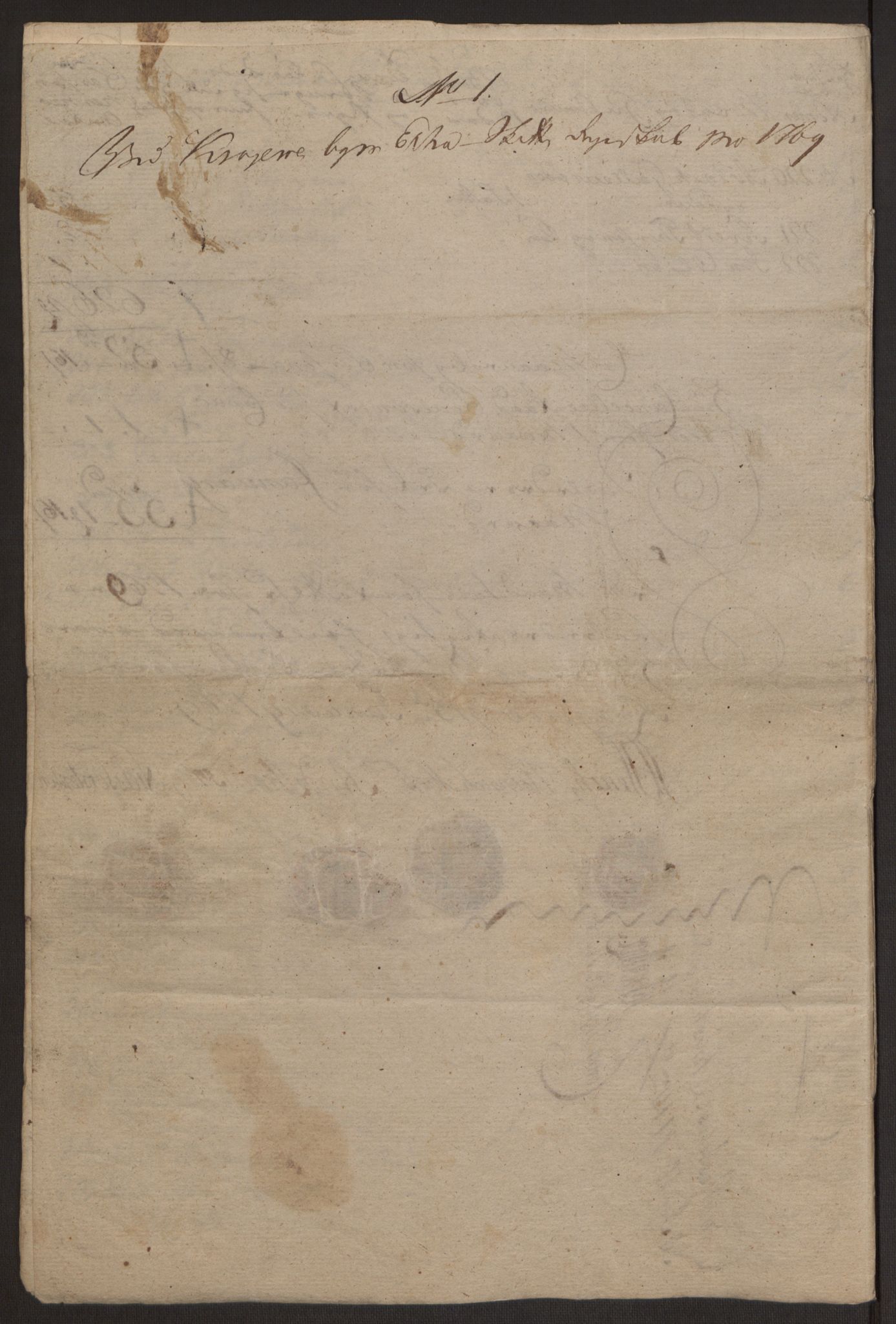 Rentekammeret inntil 1814, Reviderte regnskaper, Byregnskaper, RA/EA-4066/R/Rk/L0218/0003: [K2] Kontribusjonsregnskap / Ekstra- og rangskatt, 1768-1772, p. 35