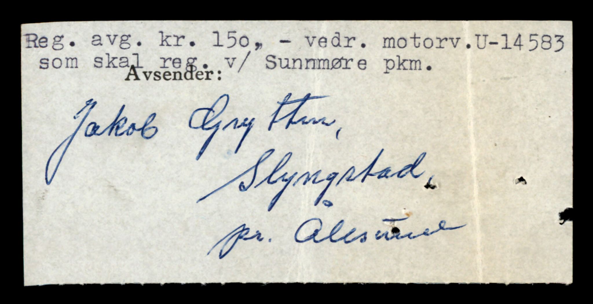 Møre og Romsdal vegkontor - Ålesund trafikkstasjon, AV/SAT-A-4099/F/Fe/L0045: Registreringskort for kjøretøy T 14320 - T 14444, 1927-1998, p. 918