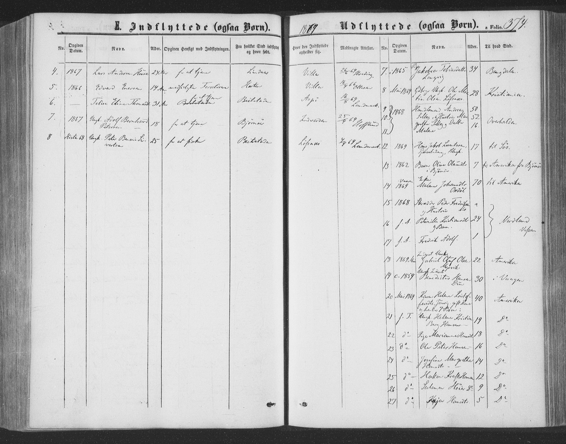 Ministerialprotokoller, klokkerbøker og fødselsregistre - Nord-Trøndelag, SAT/A-1458/773/L0615: Parish register (official) no. 773A06, 1857-1870, p. 374