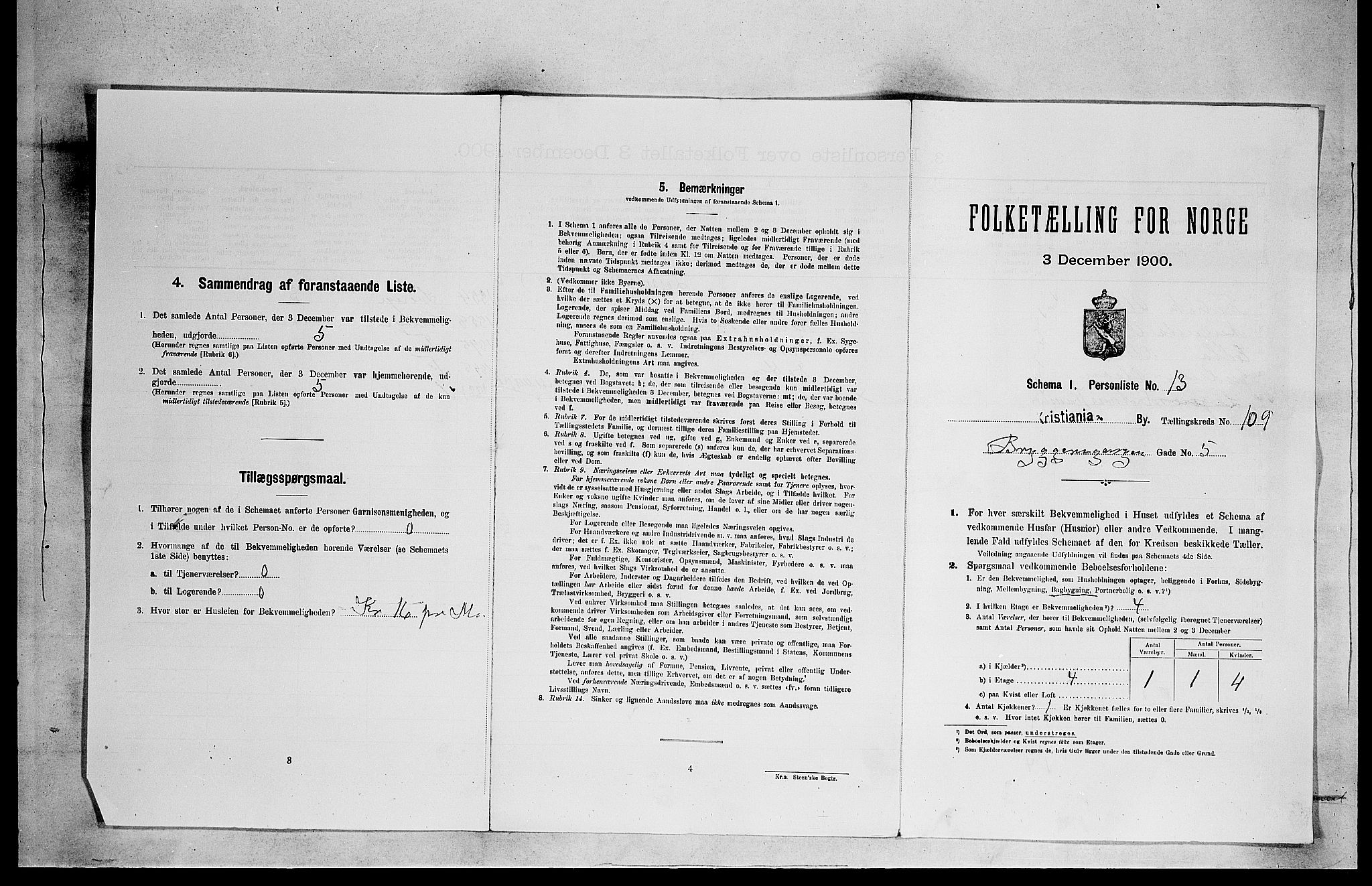 SAO, 1900 census for Kristiania, 1900, p. 9471