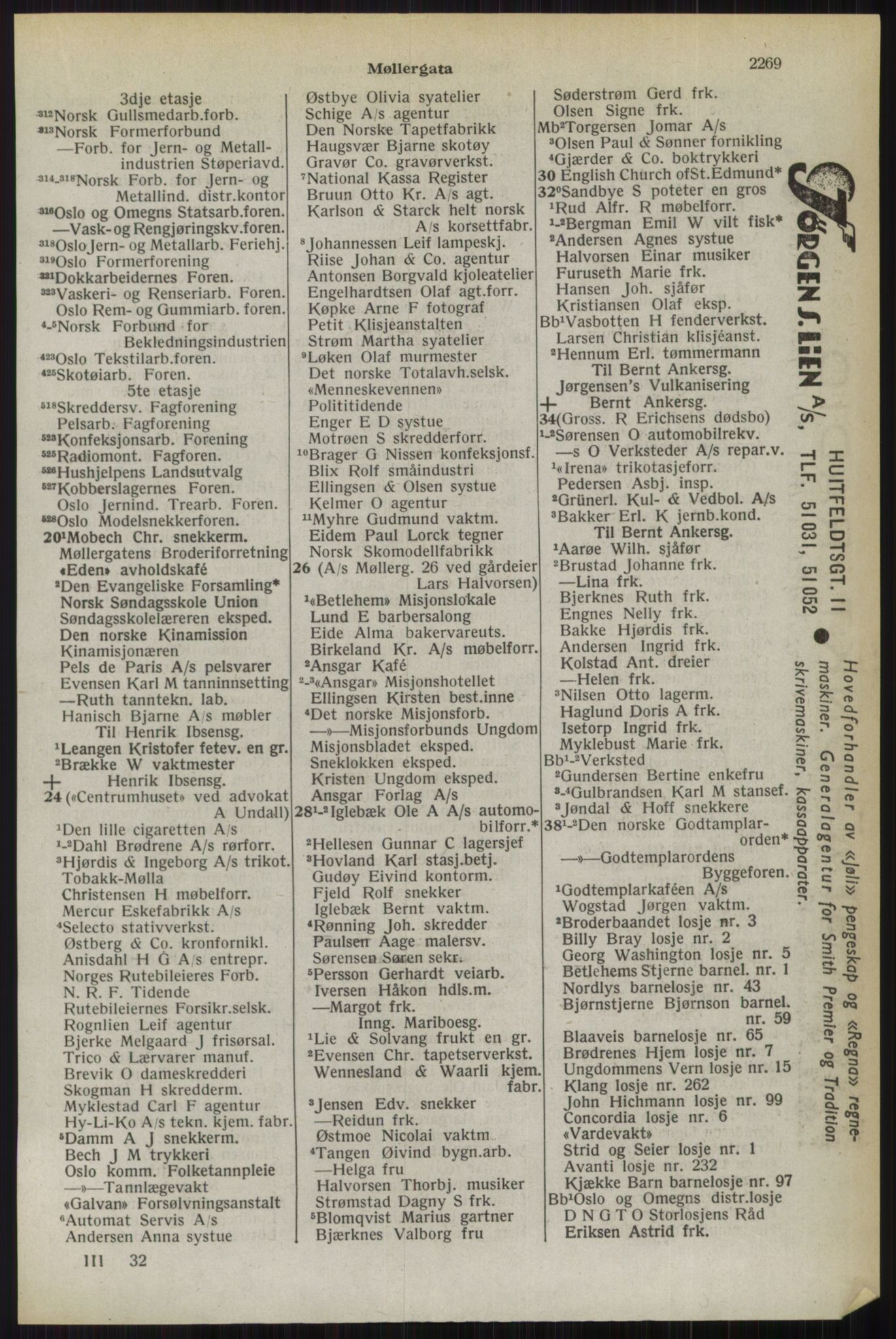 Kristiania/Oslo adressebok, PUBL/-, 1944, p. 2269
