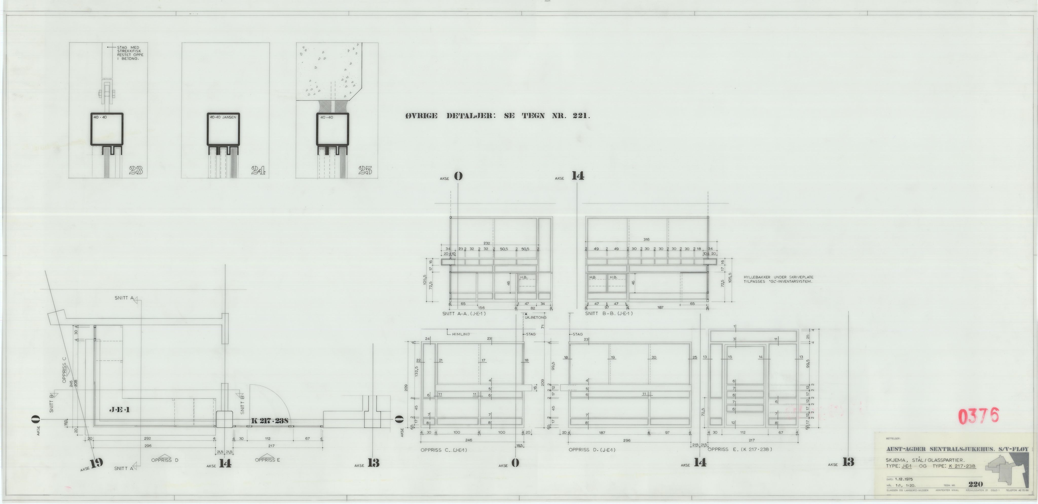 Eliassen og Lambertz-Nilssen Arkitekter, AAKS/PA-2983/T/T03/L0004: Tegningskogger 376, 1974-1978, p. 21