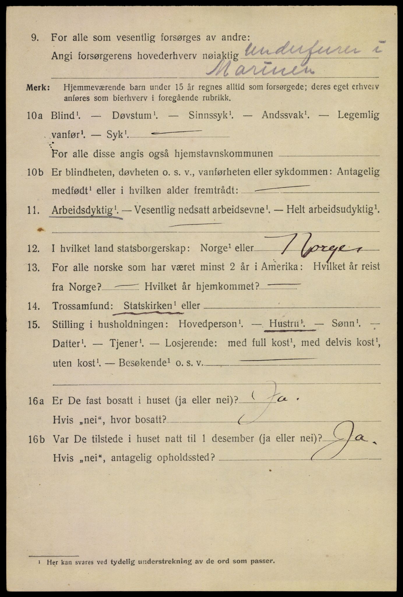 SAKO, 1920 census for Horten, 1920, p. 25464