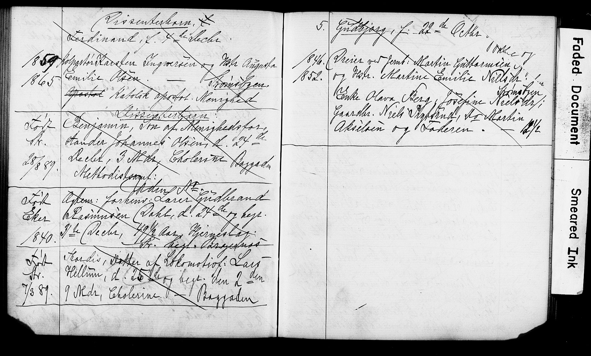 Strømsø kirkebøker, SAKO/A-246/Y/Ya/L0003: Parish register draft no. I 3, 1886-1891