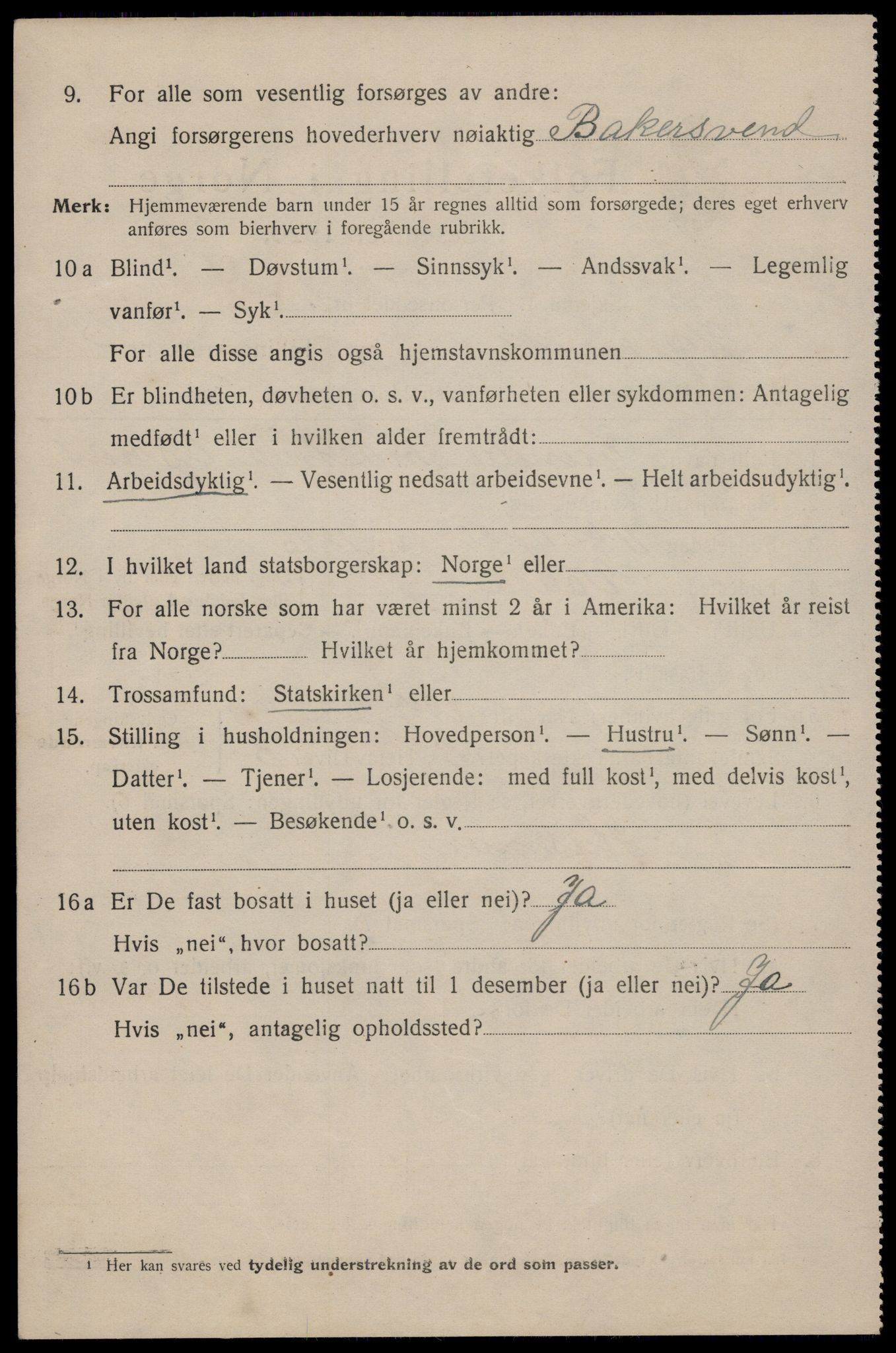 SAST, 1920 census for Kopervik, 1920, p. 4107