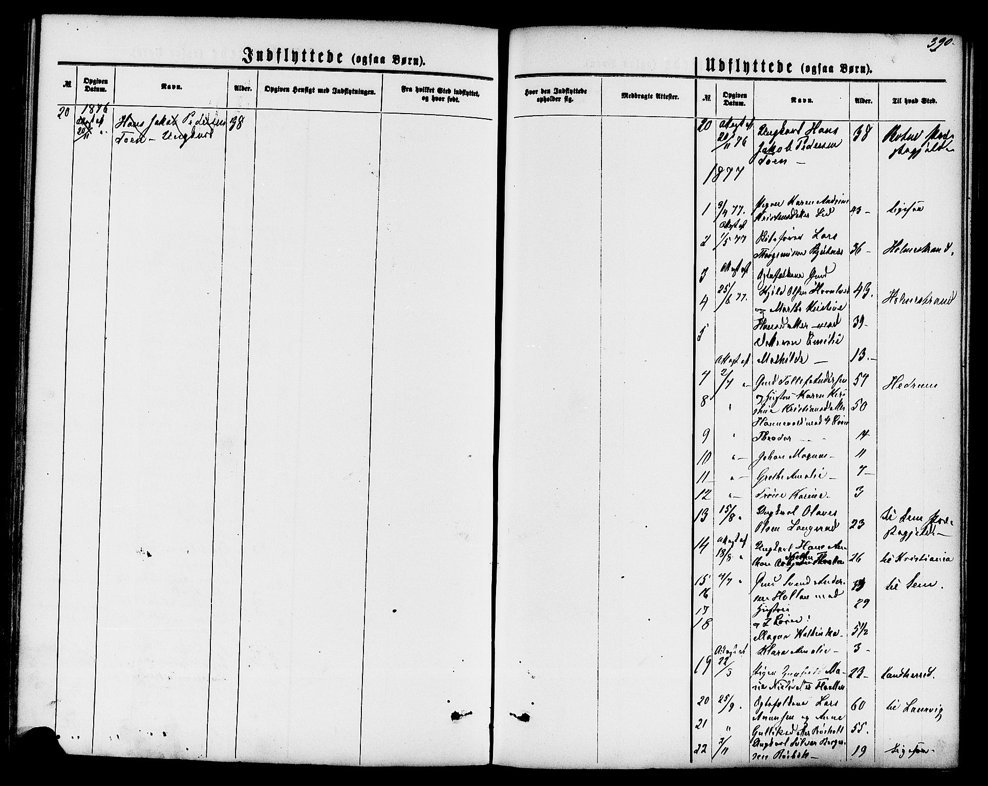 Lardal kirkebøker, AV/SAKO-A-350/F/Fa/L0007: Parish register (official) no. I 7, 1861-1880, p. 390