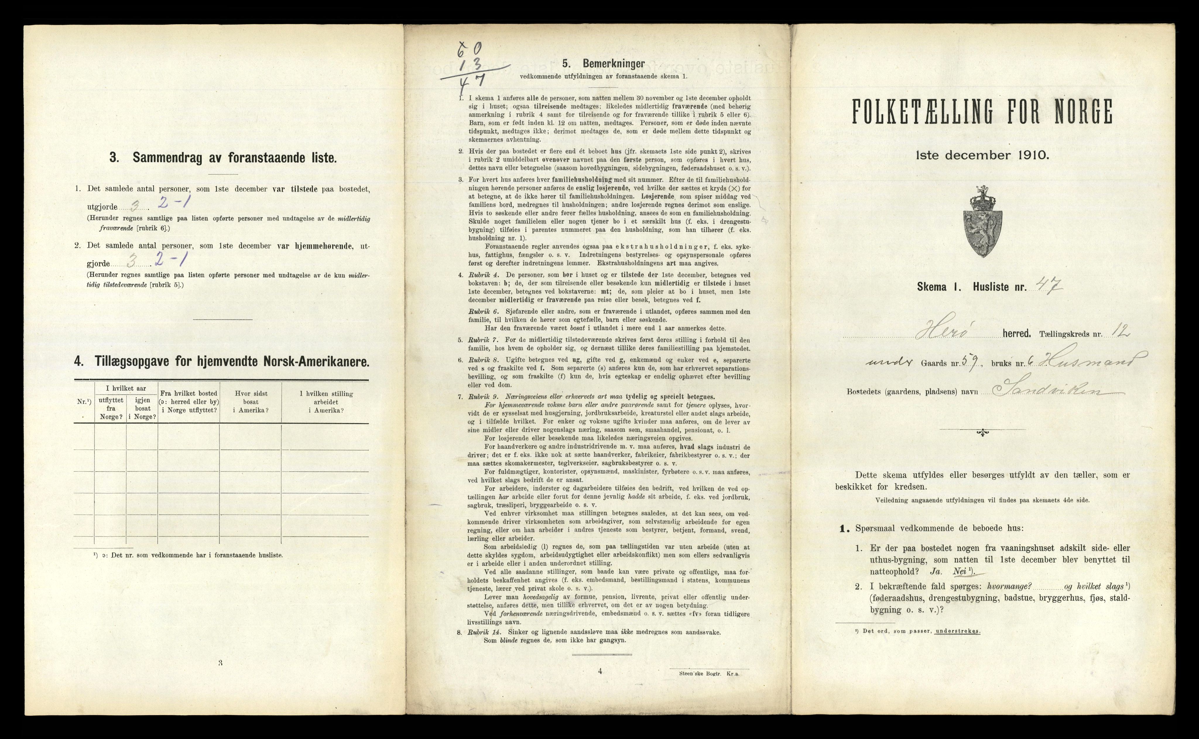 RA, 1910 census for Herøy, 1910, p. 1110