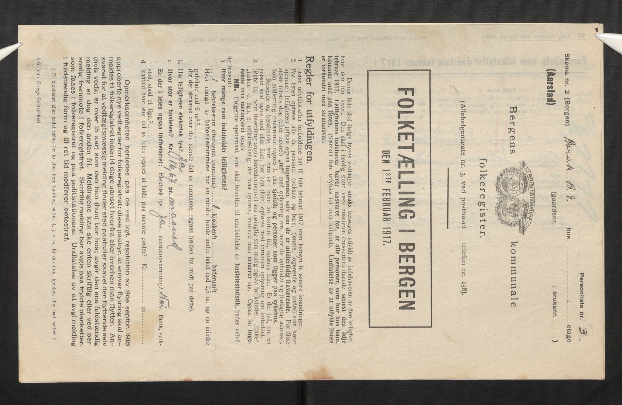SAB, Municipal Census 1917 for Bergen, 1917, p. 53973