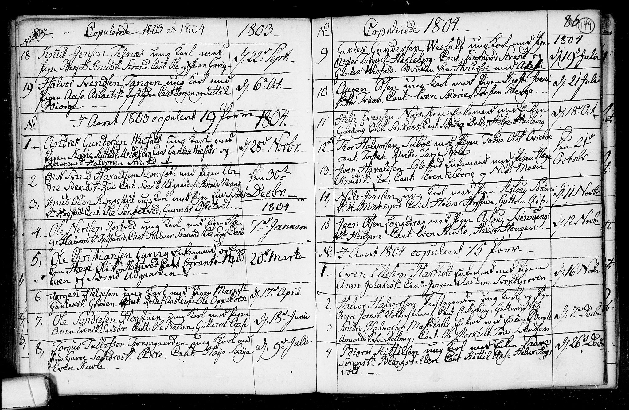 Seljord kirkebøker, SAKO/A-20/F/Fa/L0008: Parish register (official) no. I 8, 1755-1814, p. 149