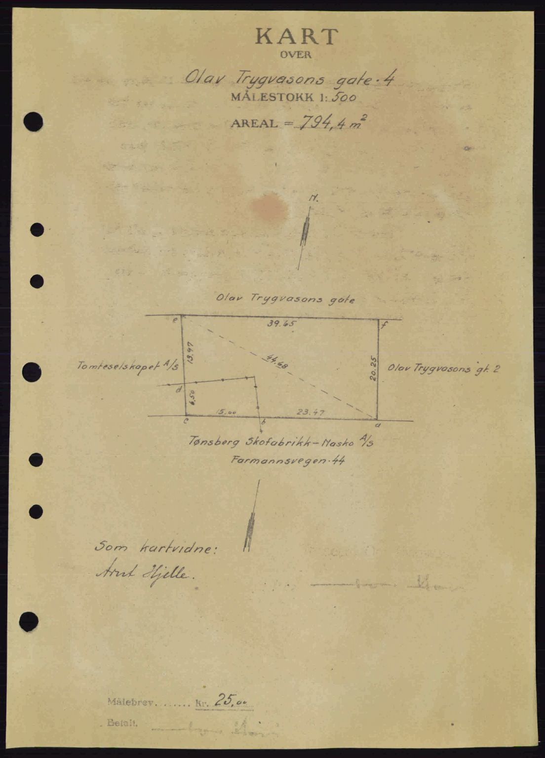 Tønsberg sorenskriveri, AV/SAKO-A-130/G/Ga/Gaa/L0013: Mortgage book no. A13, 1943-1943, Diary no: : 2006/1943