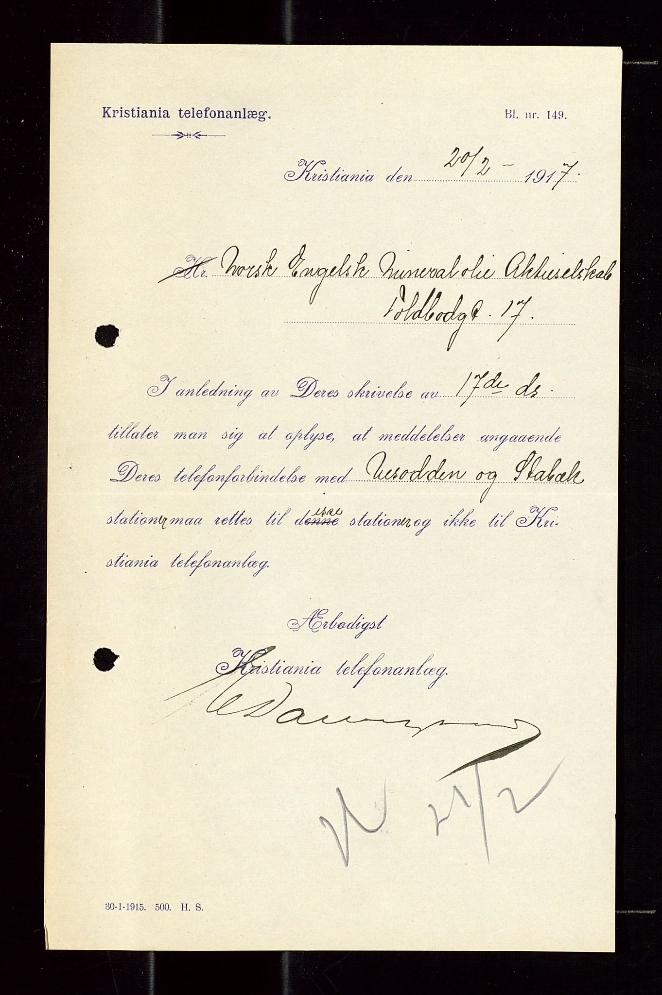 Pa 1521 - A/S Norske Shell, AV/SAST-A-101915/E/Ea/Eaa/L0020: Sjefskorrespondanse, 1917, p. 475