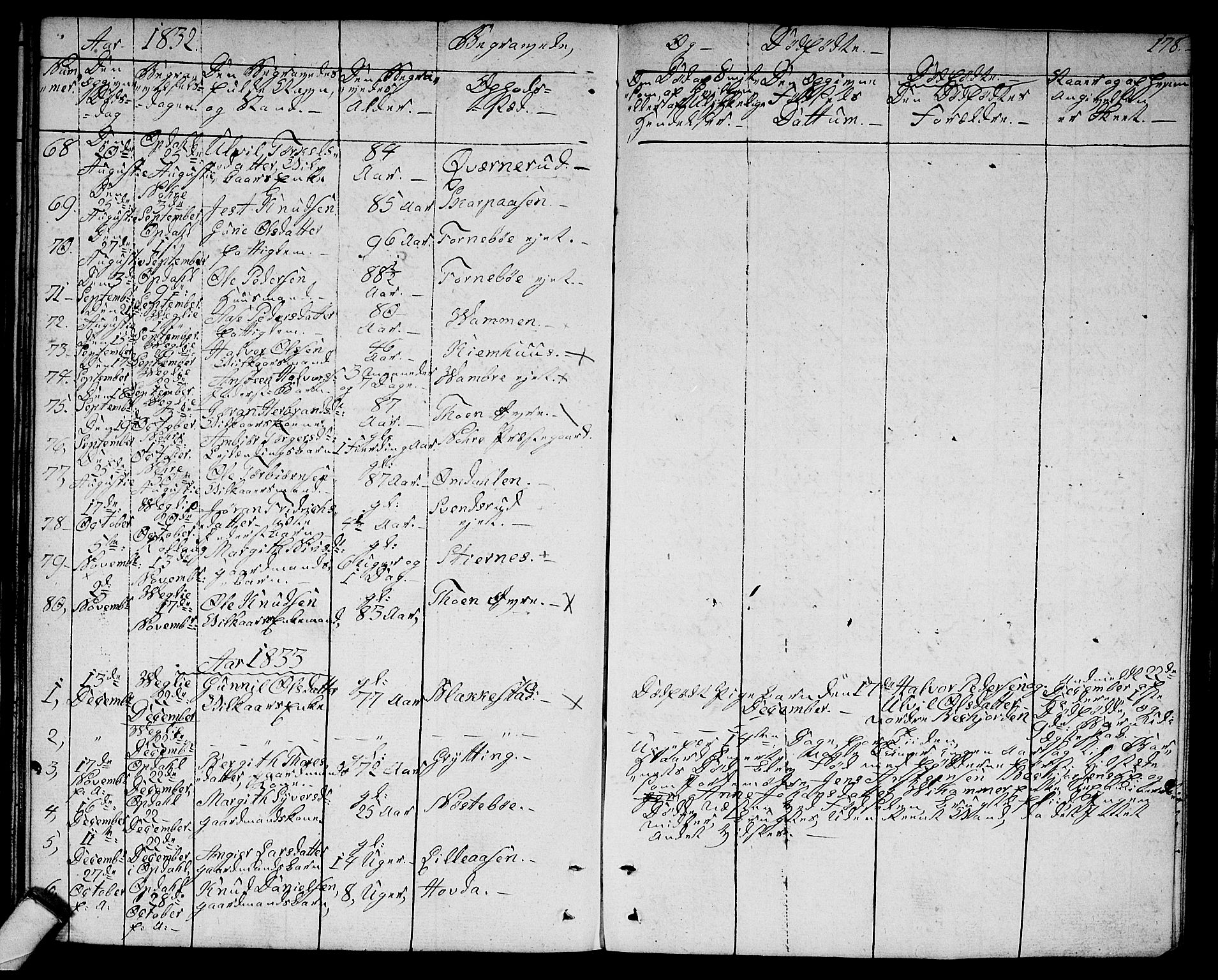 Rollag kirkebøker, SAKO/A-240/G/Ga/L0002: Parish register (copy) no. I 2, 1831-1856, p. 178