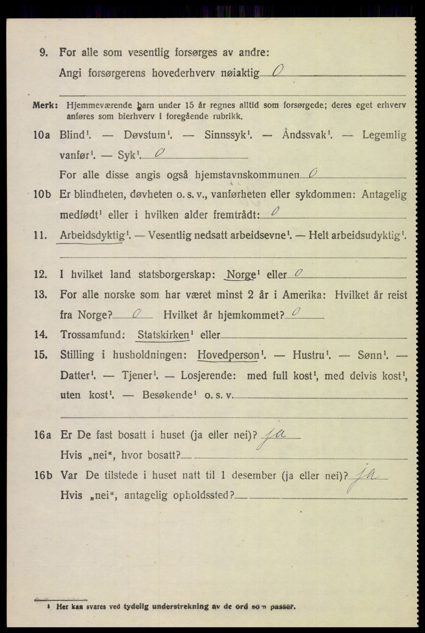 SAH, 1920 census for Biri, 1920, p. 6366