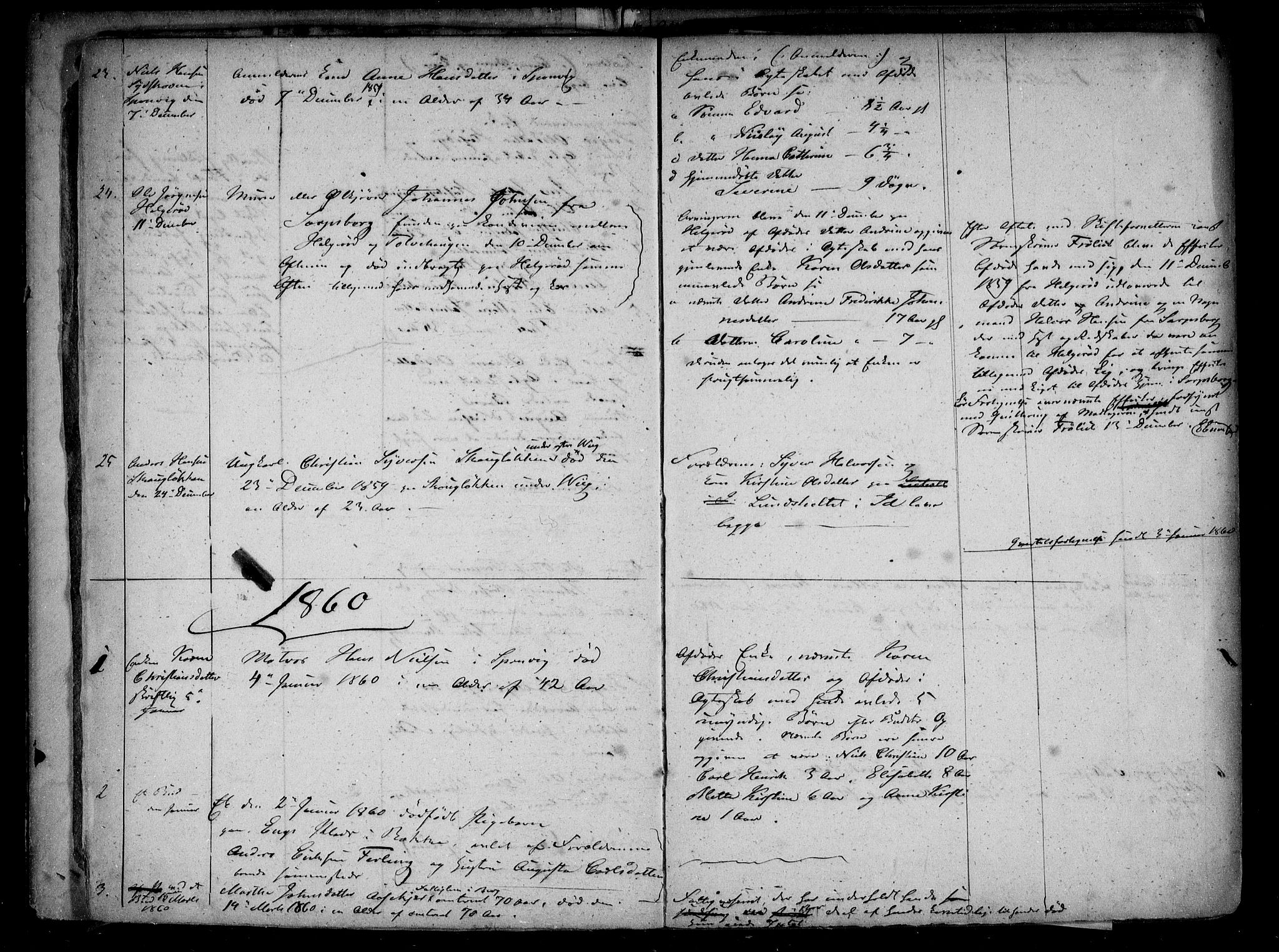 Berg lensmannskontor, AV/SAO-A-10263/H/Ha/Haa/L0001: Dødsfallsprotokoll, 1841-1912