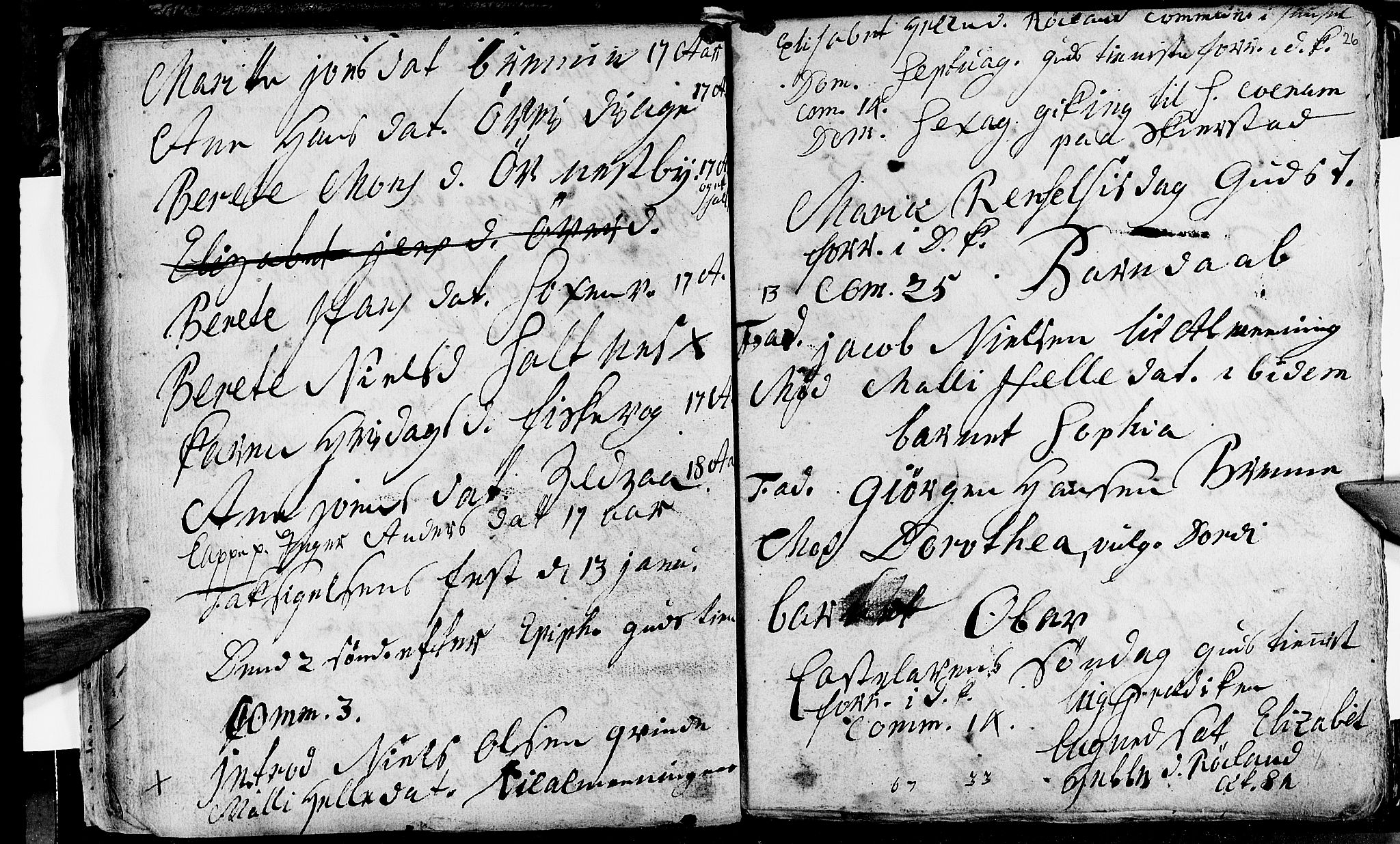 Ministerialprotokoller, klokkerbøker og fødselsregistre - Nordland, SAT/A-1459/847/L0662: Parish register (official) no. 847A02, 1735-1749, p. 26