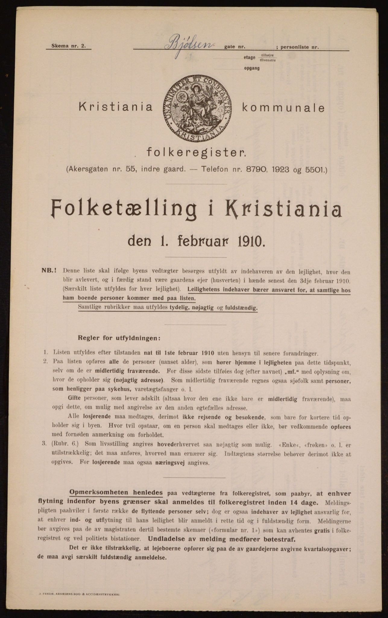 OBA, Municipal Census 1910 for Kristiania, 1910, p. 6230