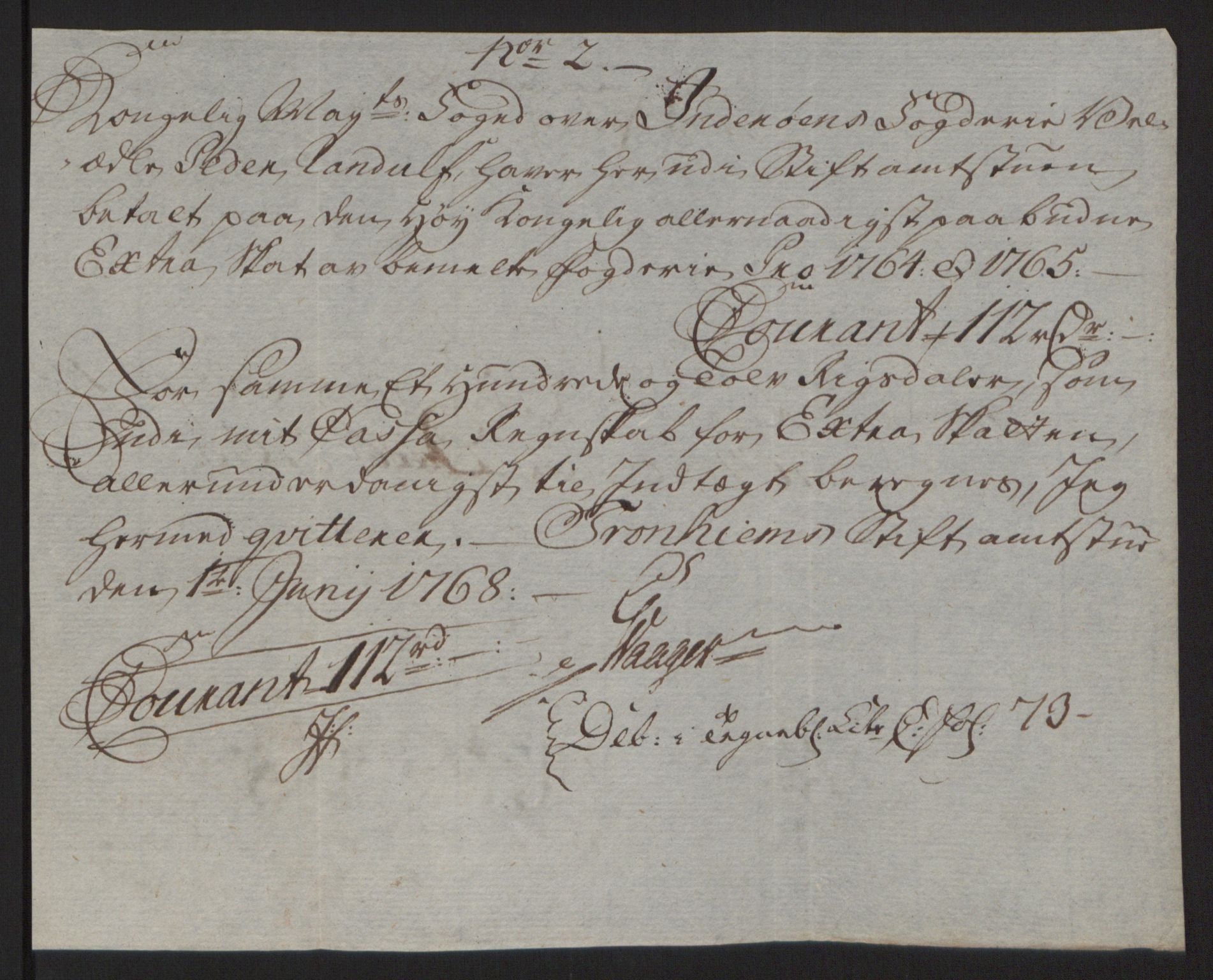 Rentekammeret inntil 1814, Reviderte regnskaper, Fogderegnskap, RA/EA-4092/R63/L4420: Ekstraskatten Inderøy, 1762-1772, p. 185