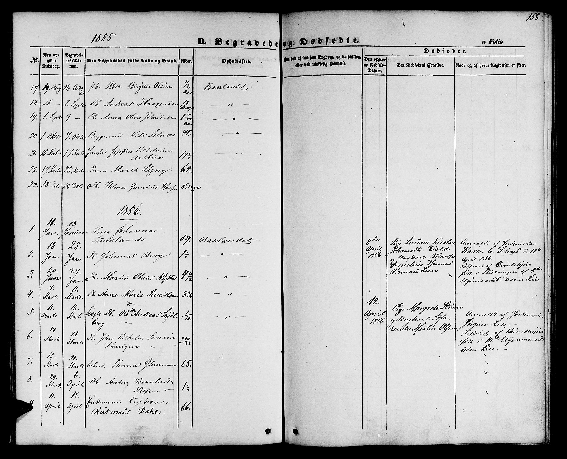 Ministerialprotokoller, klokkerbøker og fødselsregistre - Sør-Trøndelag, SAT/A-1456/604/L0184: Parish register (official) no. 604A05, 1851-1860, p. 158