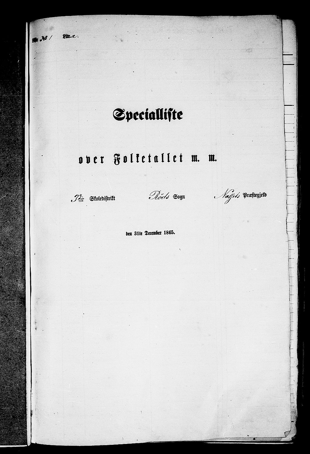 RA, 1865 census for Nesset, 1865, p. 11