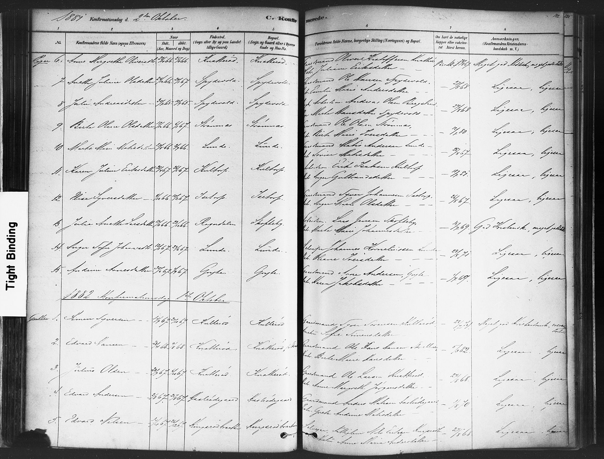 Varteig prestekontor Kirkebøker, AV/SAO-A-10447a/F/Fa/L0002: Parish register (official) no. 2, 1878-1899, p. 122