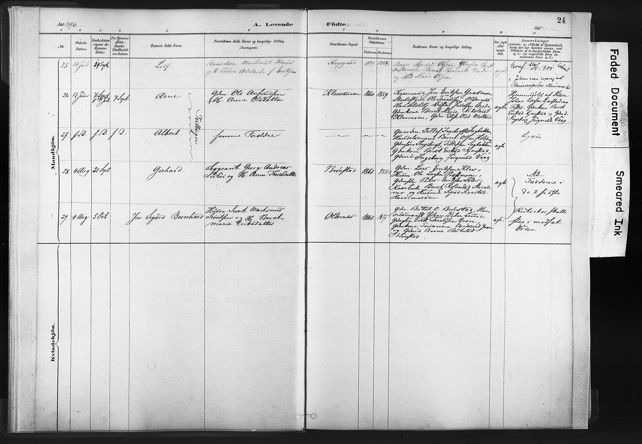 Ministerialprotokoller, klokkerbøker og fødselsregistre - Nord-Trøndelag, AV/SAT-A-1458/749/L0474: Parish register (official) no. 749A08, 1887-1903, p. 24