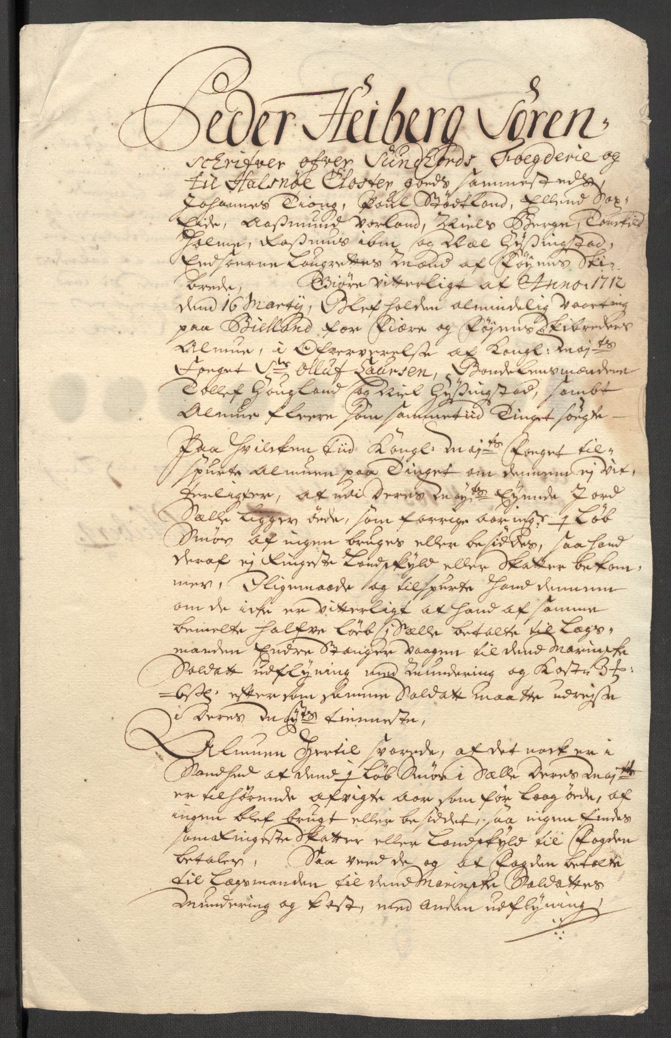 Rentekammeret inntil 1814, Reviderte regnskaper, Fogderegnskap, AV/RA-EA-4092/R48/L2987: Fogderegnskap Sunnhordland og Hardanger, 1711, p. 322