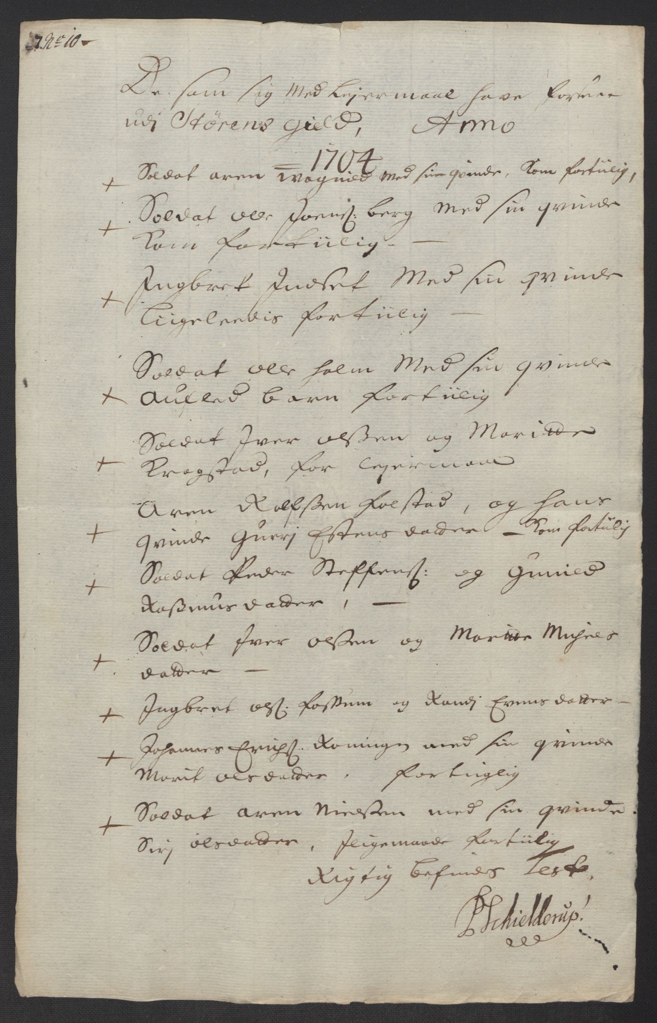 Rentekammeret inntil 1814, Reviderte regnskaper, Fogderegnskap, AV/RA-EA-4092/R60/L3955: Fogderegnskap Orkdal og Gauldal, 1705, p. 542