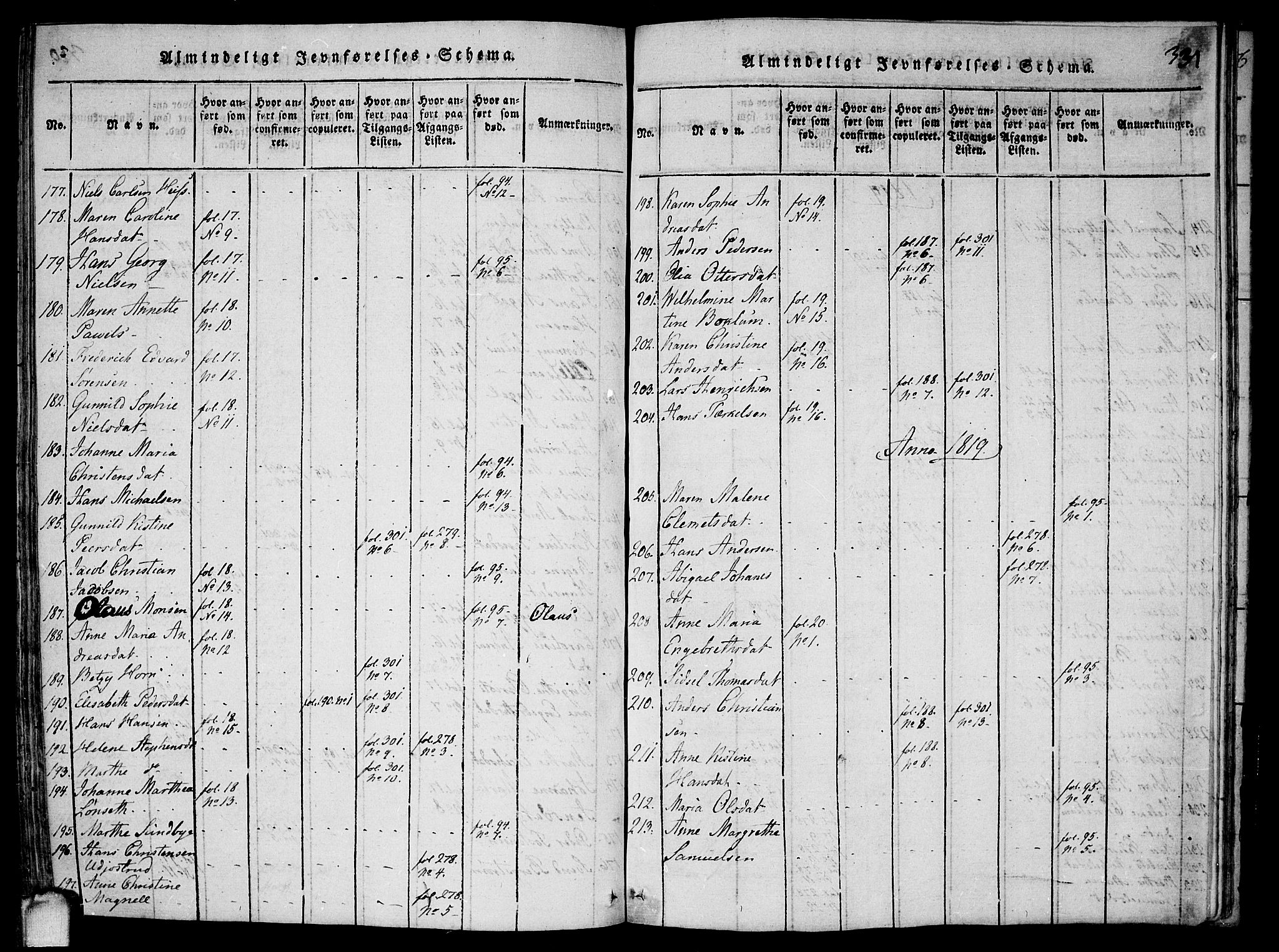 Drøbak prestekontor Kirkebøker, SAO/A-10142a/F/Fa/L0001: Parish register (official) no. I 1, 1816-1842, p. 331