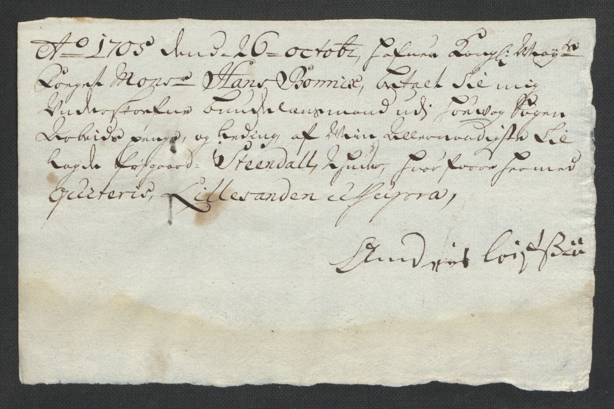 Rentekammeret inntil 1814, Reviderte regnskaper, Fogderegnskap, AV/RA-EA-4092/R39/L2317: Fogderegnskap Nedenes, 1704-1705, p. 461