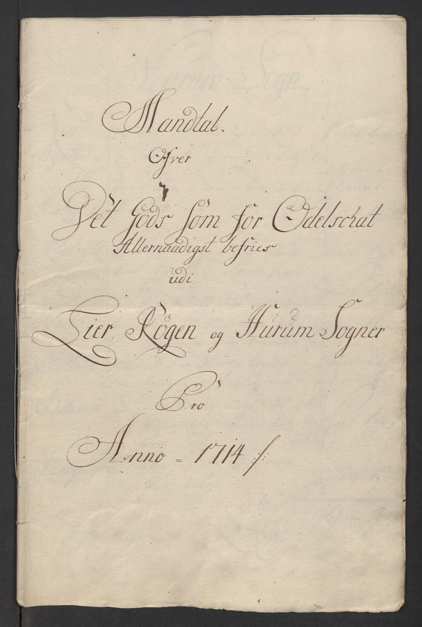 Rentekammeret inntil 1814, Reviderte regnskaper, Fogderegnskap, AV/RA-EA-4092/R31/L1709: Fogderegnskap Hurum, Røyken, Eiker, Lier og Buskerud, 1714, p. 125