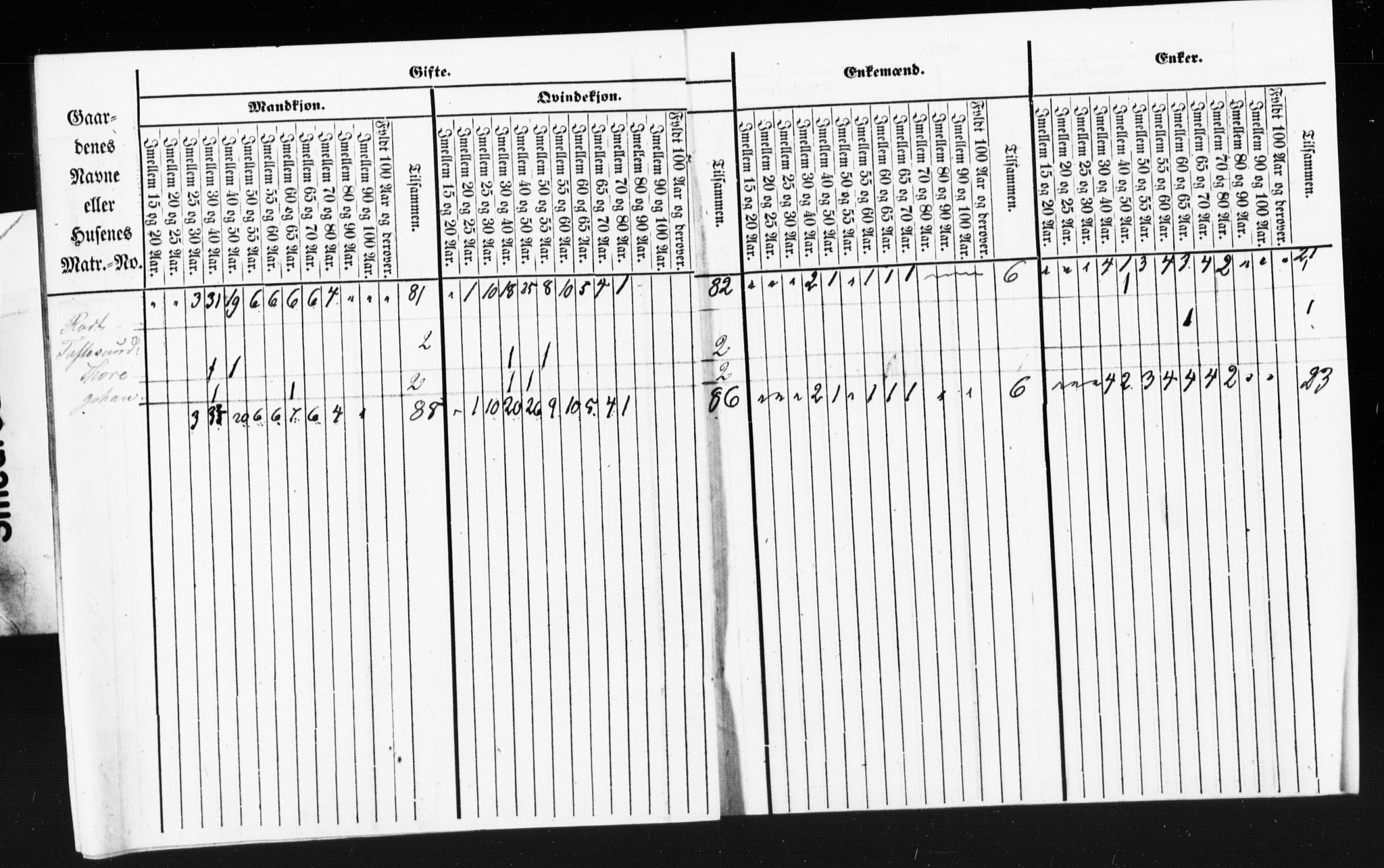 SAT, Census 1855 for Borgund, 1855, p. 67