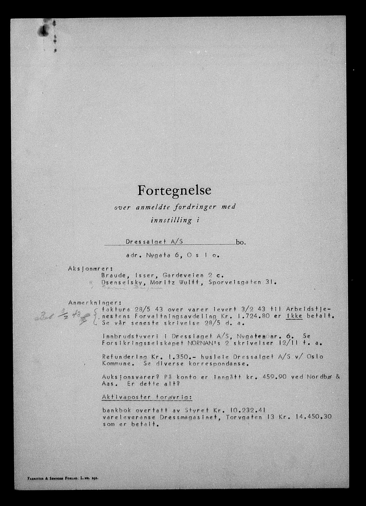 Justisdepartementet, Tilbakeføringskontoret for inndratte formuer, AV/RA-S-1564/H/Hc/Hcc/L0930: --, 1945-1947, p. 502