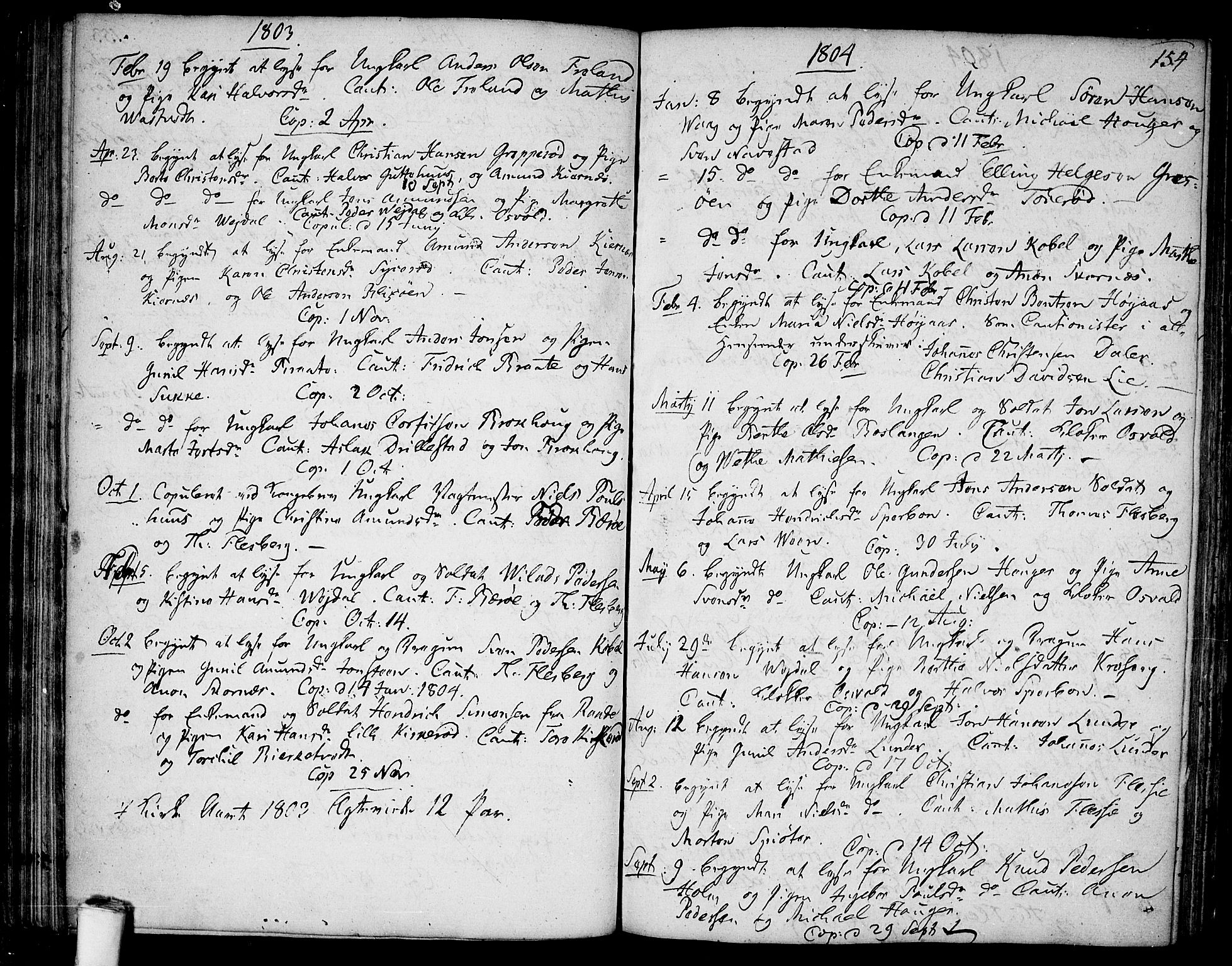 Våler prestekontor Kirkebøker, SAO/A-11083/F/Fa/L0004: Parish register (official) no. I 4, 1771-1815, p. 154