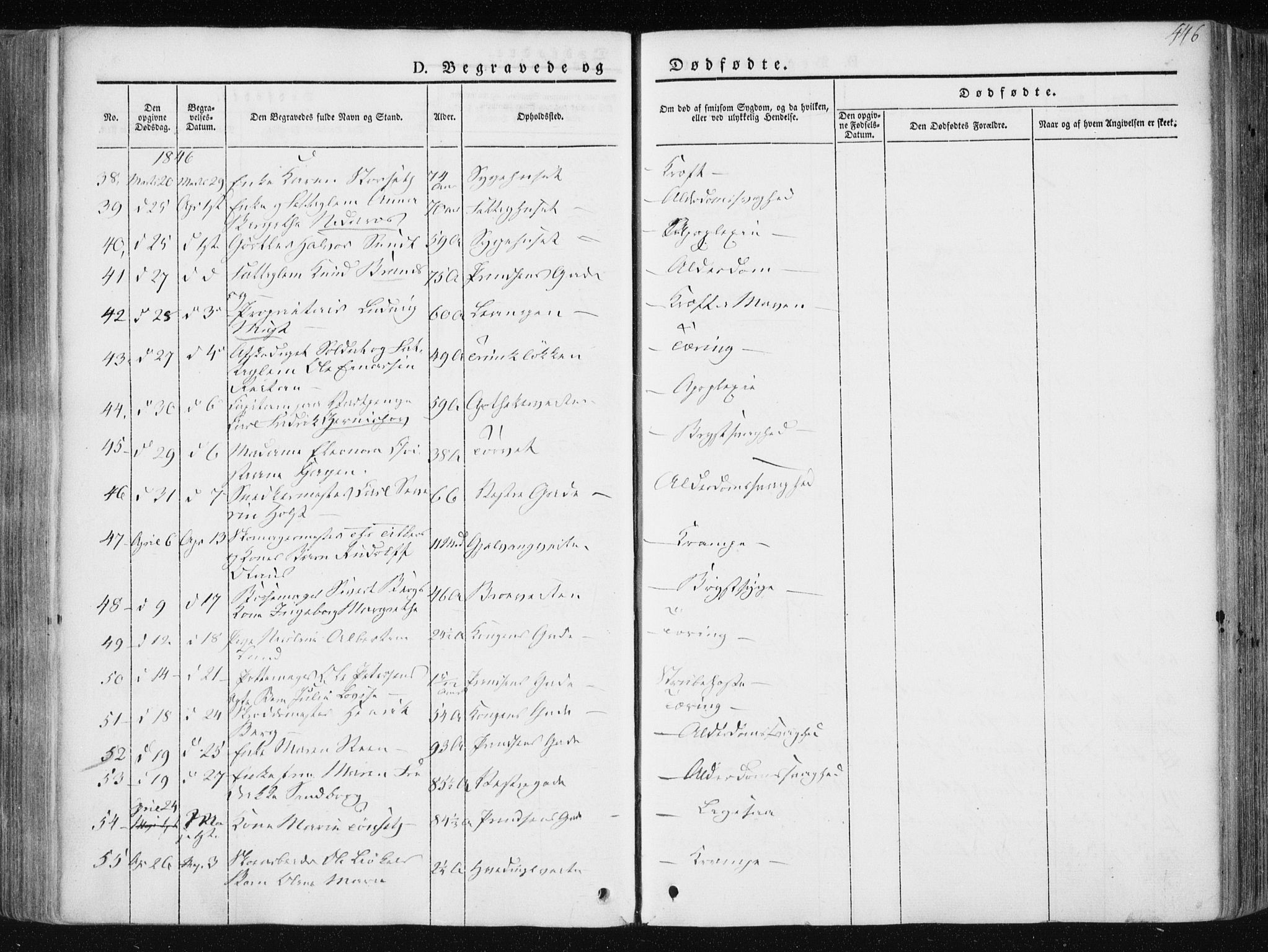 Ministerialprotokoller, klokkerbøker og fødselsregistre - Sør-Trøndelag, AV/SAT-A-1456/601/L0049: Parish register (official) no. 601A17, 1839-1847, p. 446