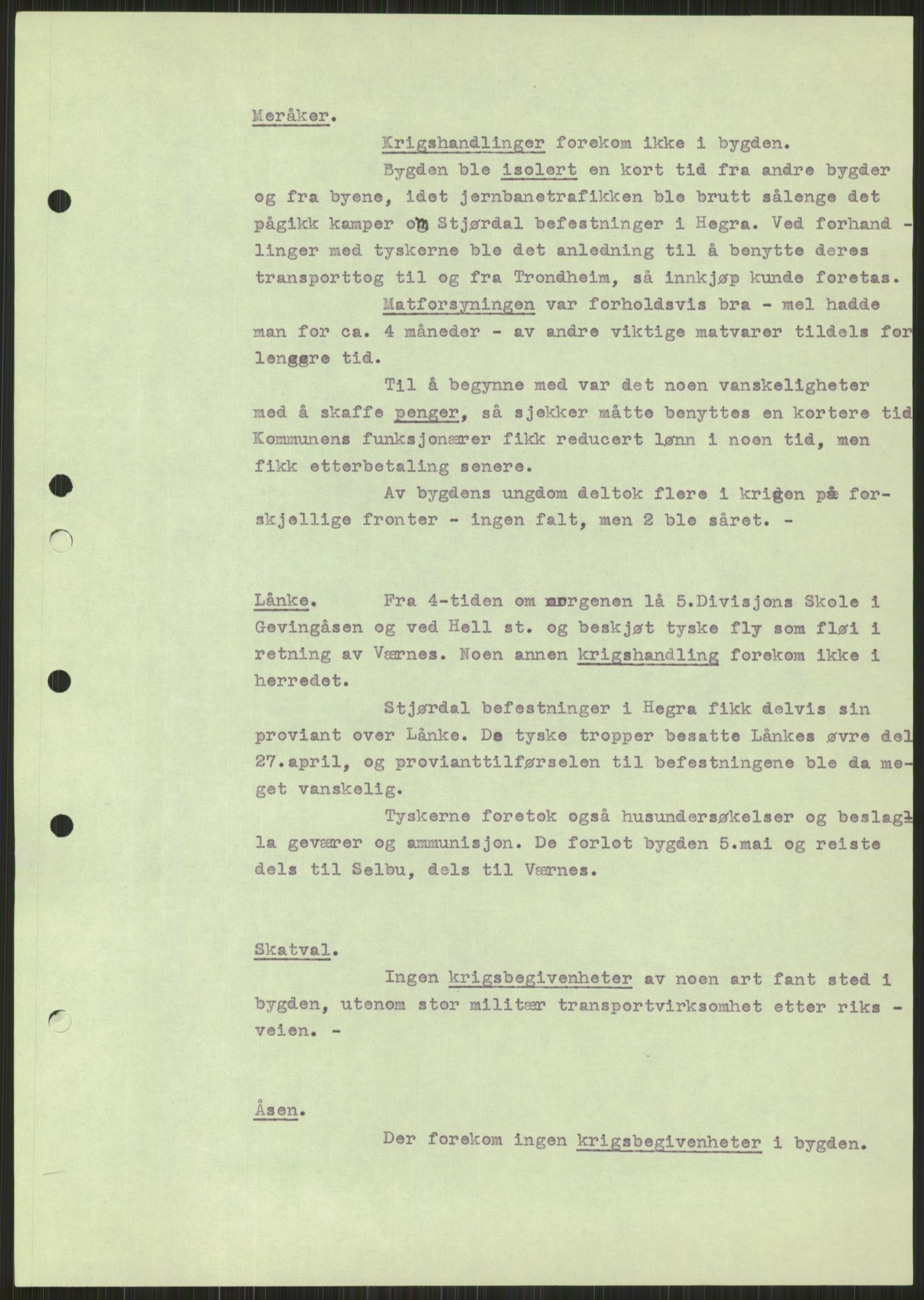 Forsvaret, Forsvarets krigshistoriske avdeling, AV/RA-RAFA-2017/Y/Ya/L0016: II-C-11-31 - Fylkesmenn.  Rapporter om krigsbegivenhetene 1940., 1940, p. 361