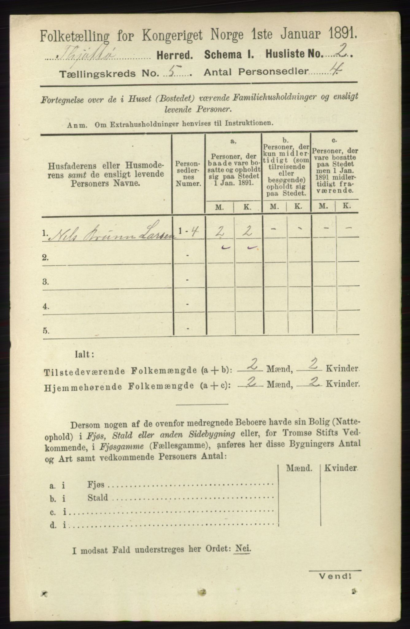 RA, 1891 census for 1817 Tjøtta, 1891, p. 2322