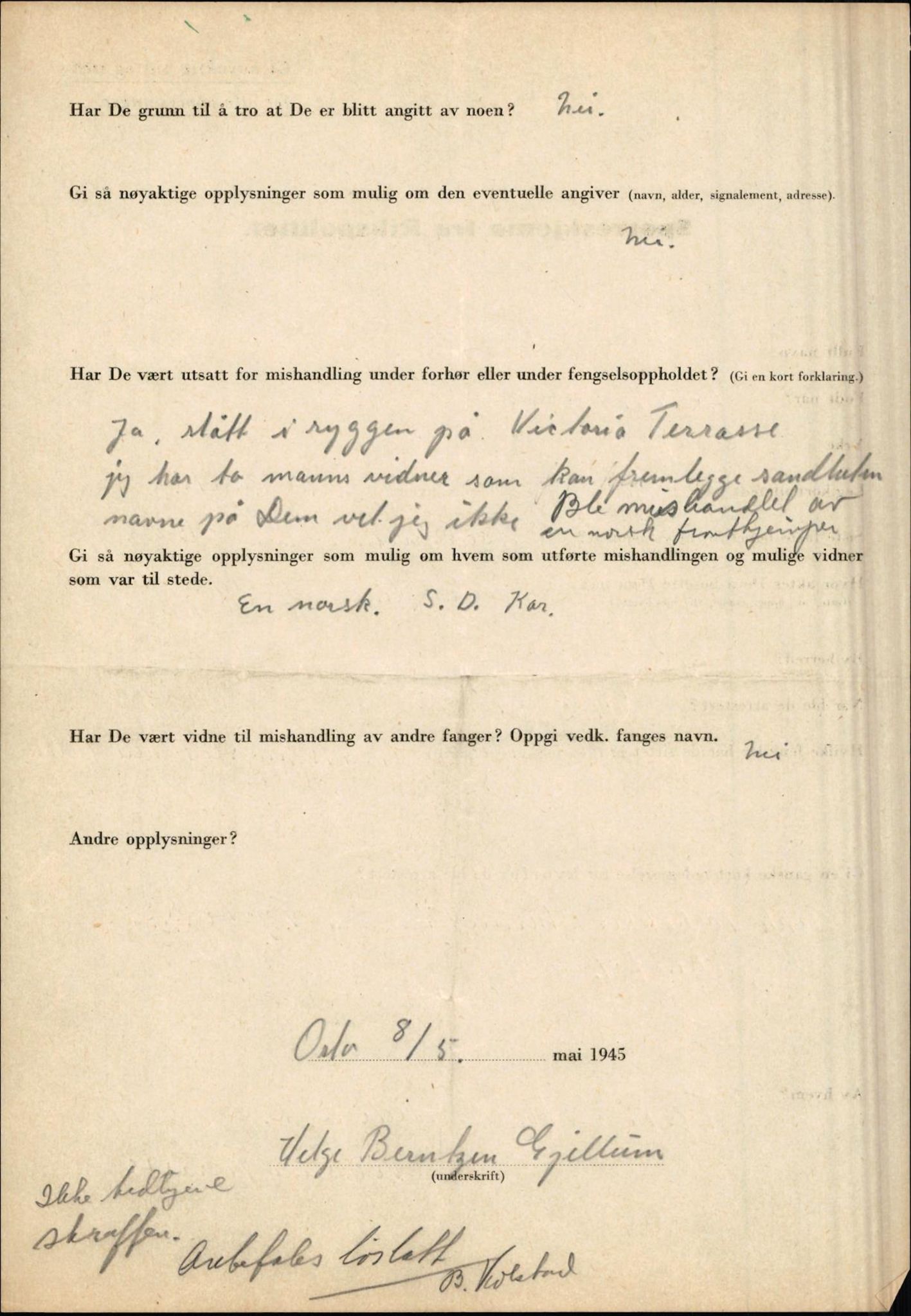 Rikspolitisjefen, AV/RA-S-1560/L/L0005: Gidske, Peder Martin -  Hansell, Georg, 1940-1945, p. 50