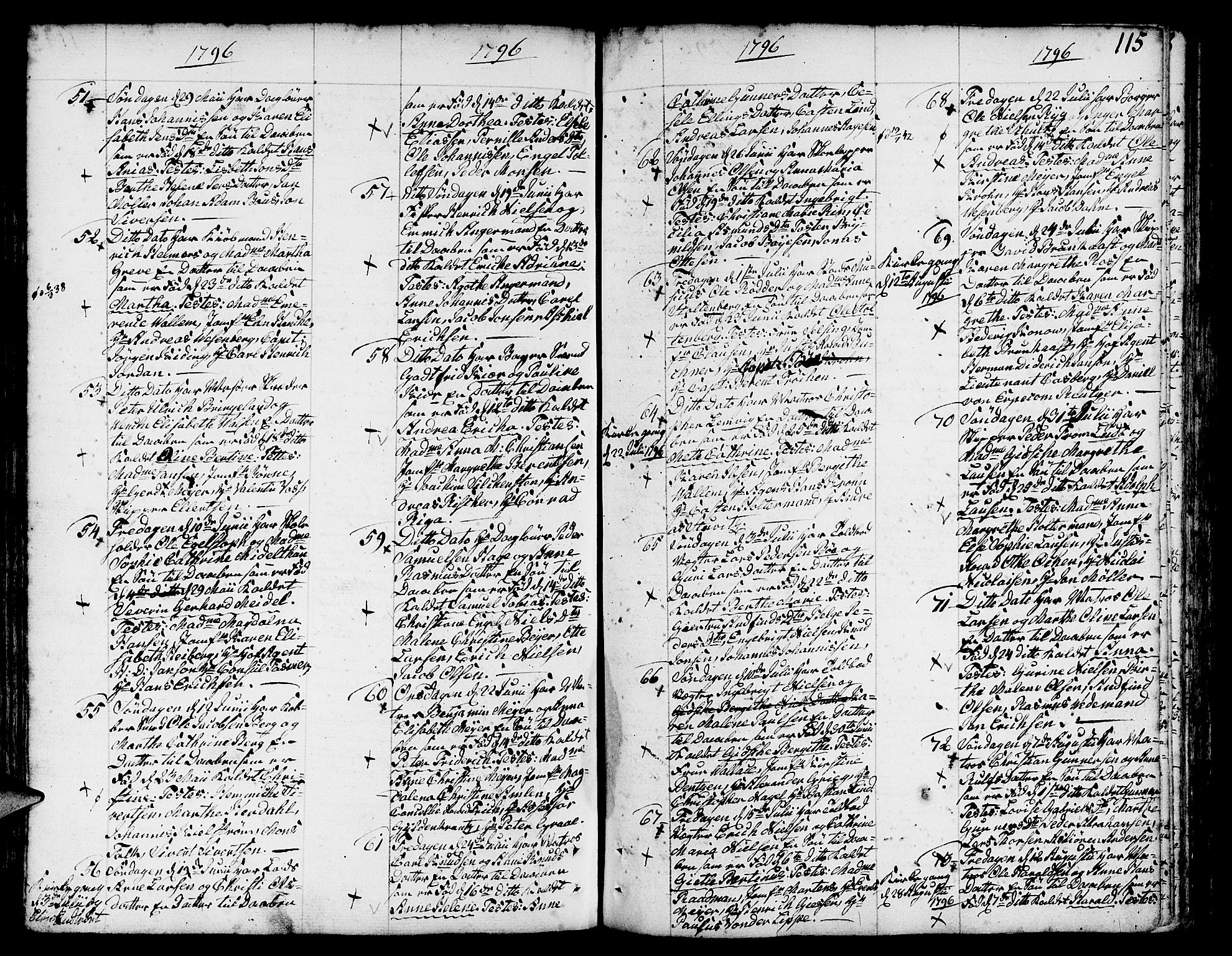 Nykirken Sokneprestembete, AV/SAB-A-77101/H/Haa/L0005: Parish register (official) no. A 5, 1775-1808, p. 115