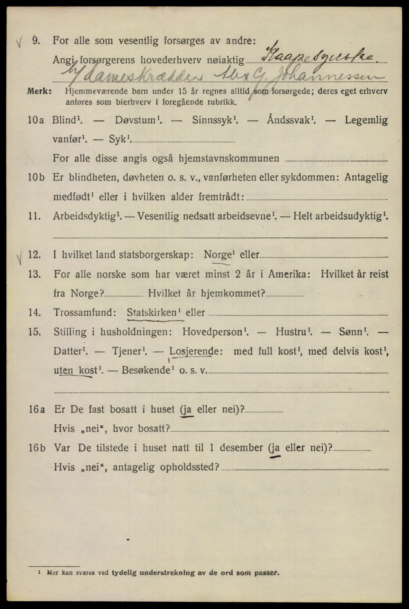 SAO, 1920 census for Kristiania, 1920, p. 158672