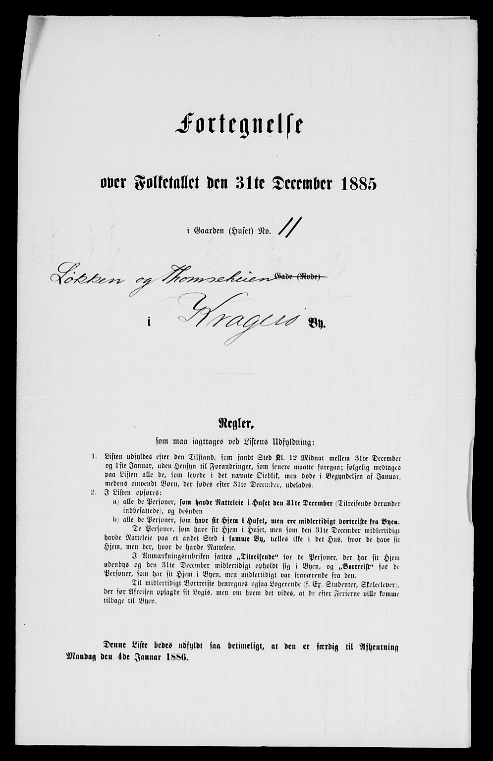 SAKO, 1885 census for 0801 Kragerø, 1885, p. 675