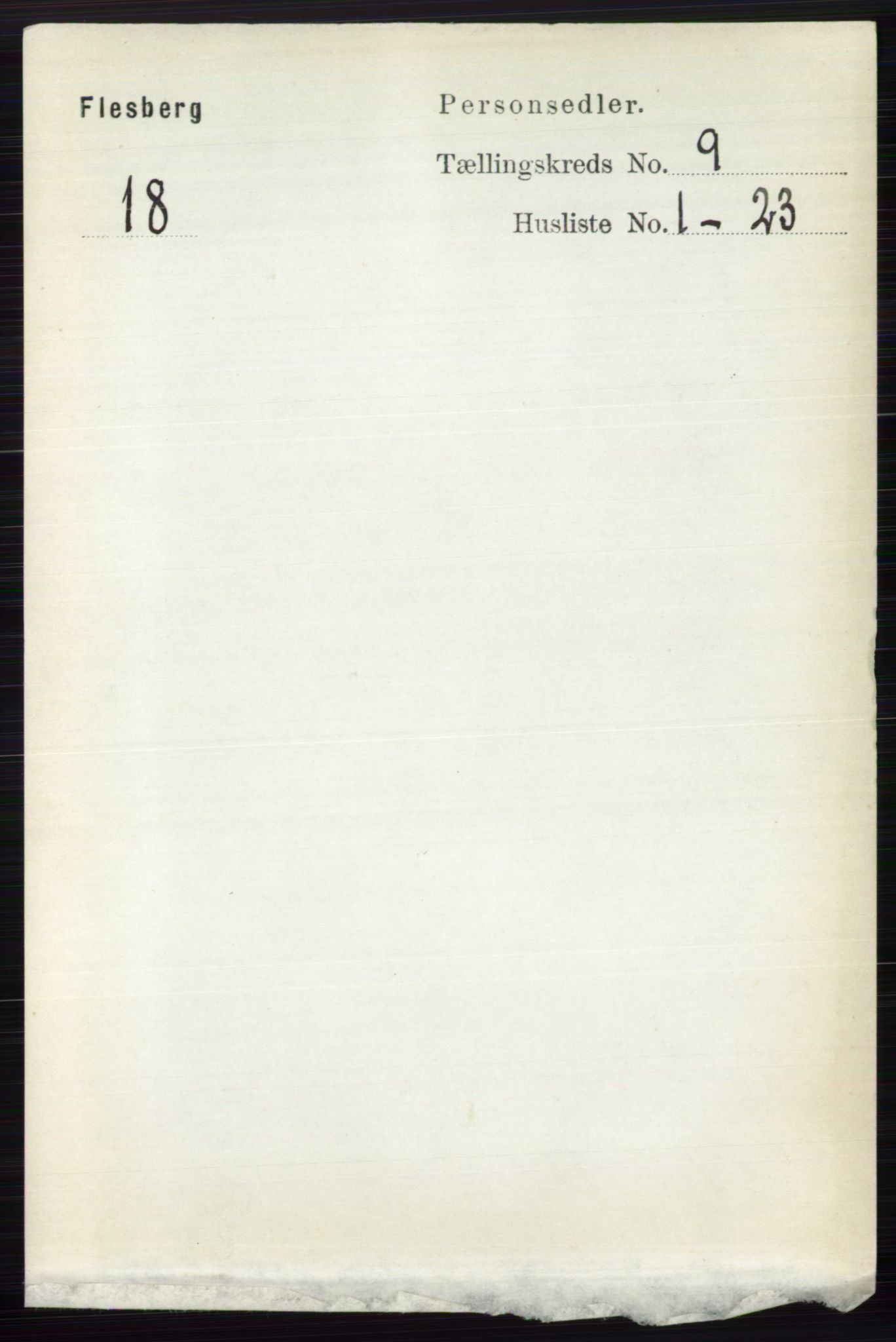 RA, 1891 census for 0631 Flesberg, 1891, p. 1525