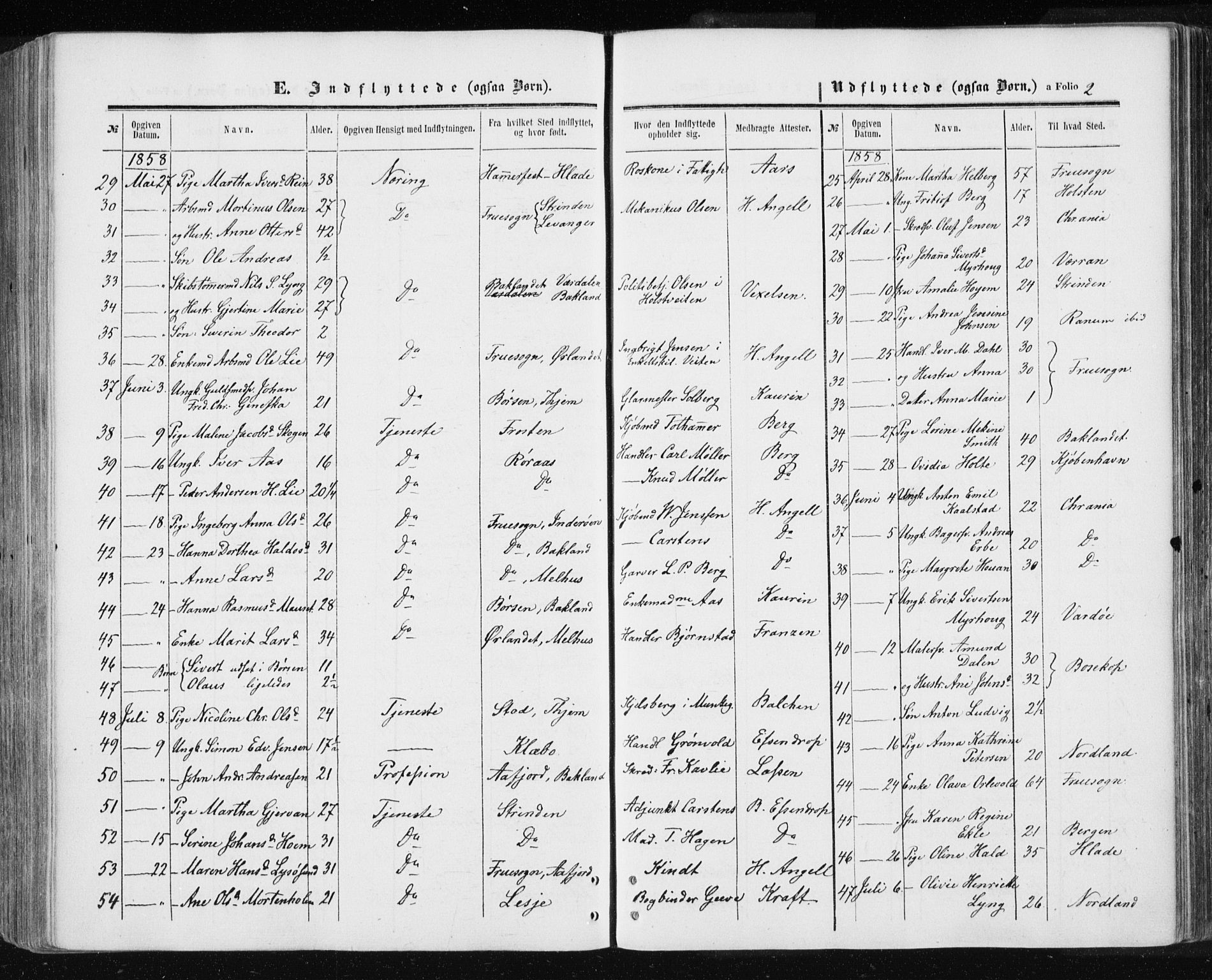 Ministerialprotokoller, klokkerbøker og fødselsregistre - Sør-Trøndelag, SAT/A-1456/601/L0053: Parish register (official) no. 601A21, 1857-1865, p. 2