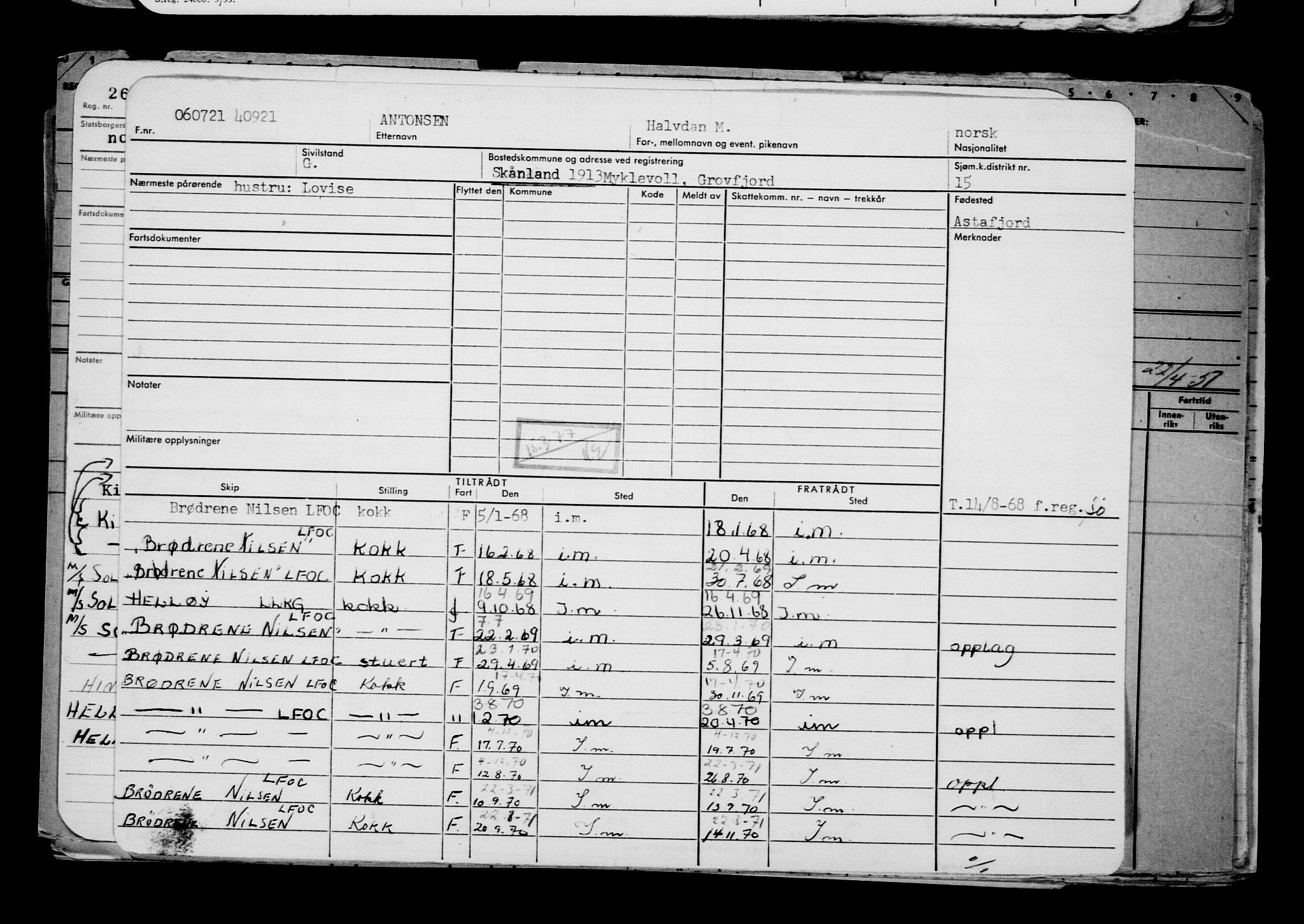 Direktoratet for sjømenn, RA/S-3545/G/Gb/L0195: Hovedkort, 1921, p. 567