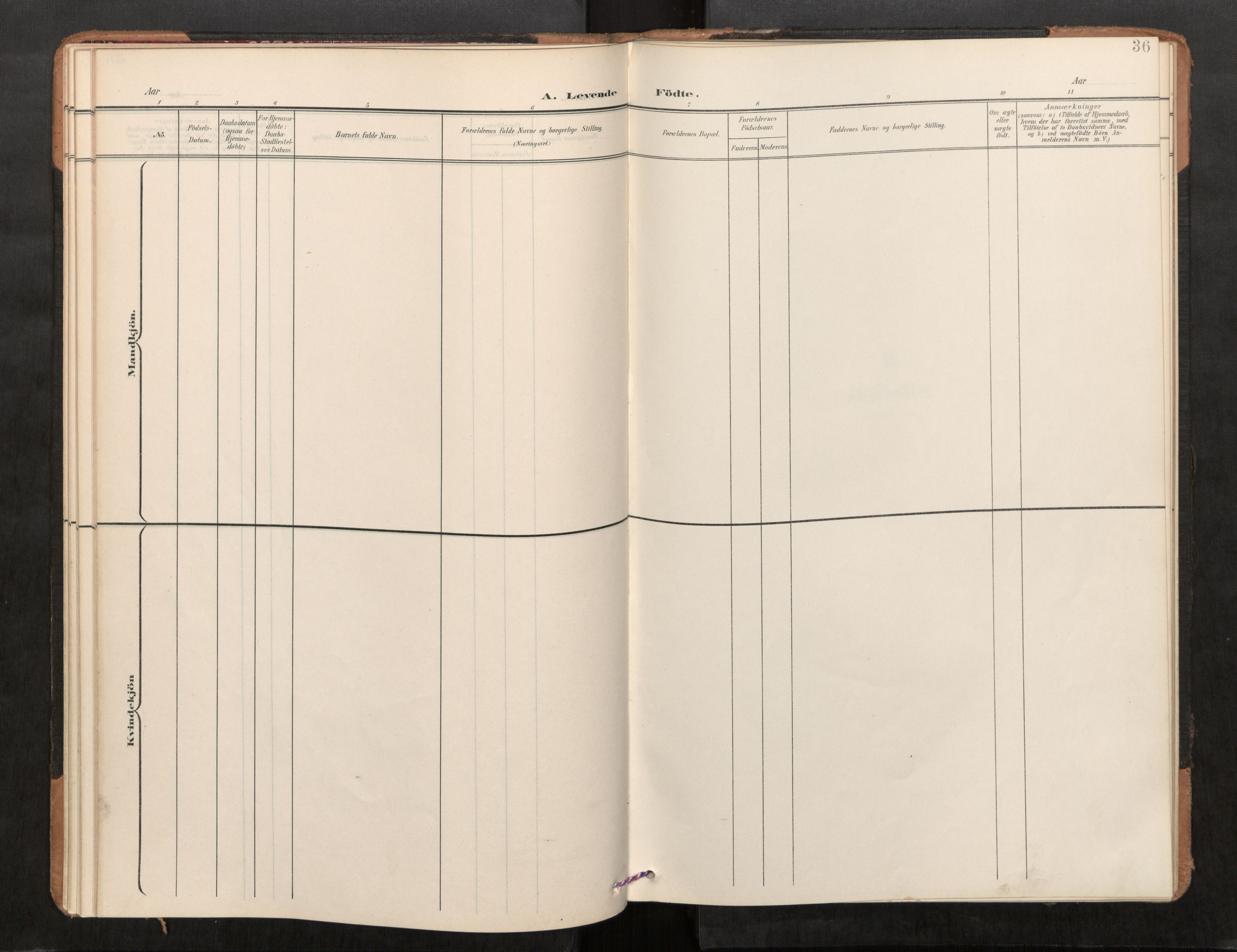 Stod sokneprestkontor, SAT/A-1164/1/I/I1/I1a/L0001: Parish register (official) no. 1, 1900-1912, p. 36