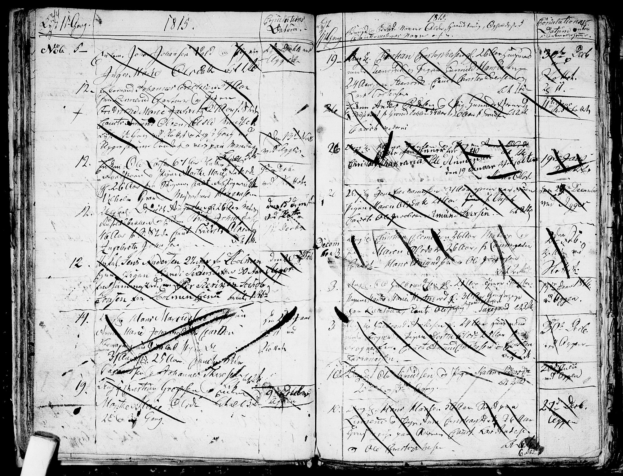 Aker prestekontor kirkebøker, SAO/A-10861/G/L0001: Parish register (copy) no. 1, 1796-1826, p. 44-45